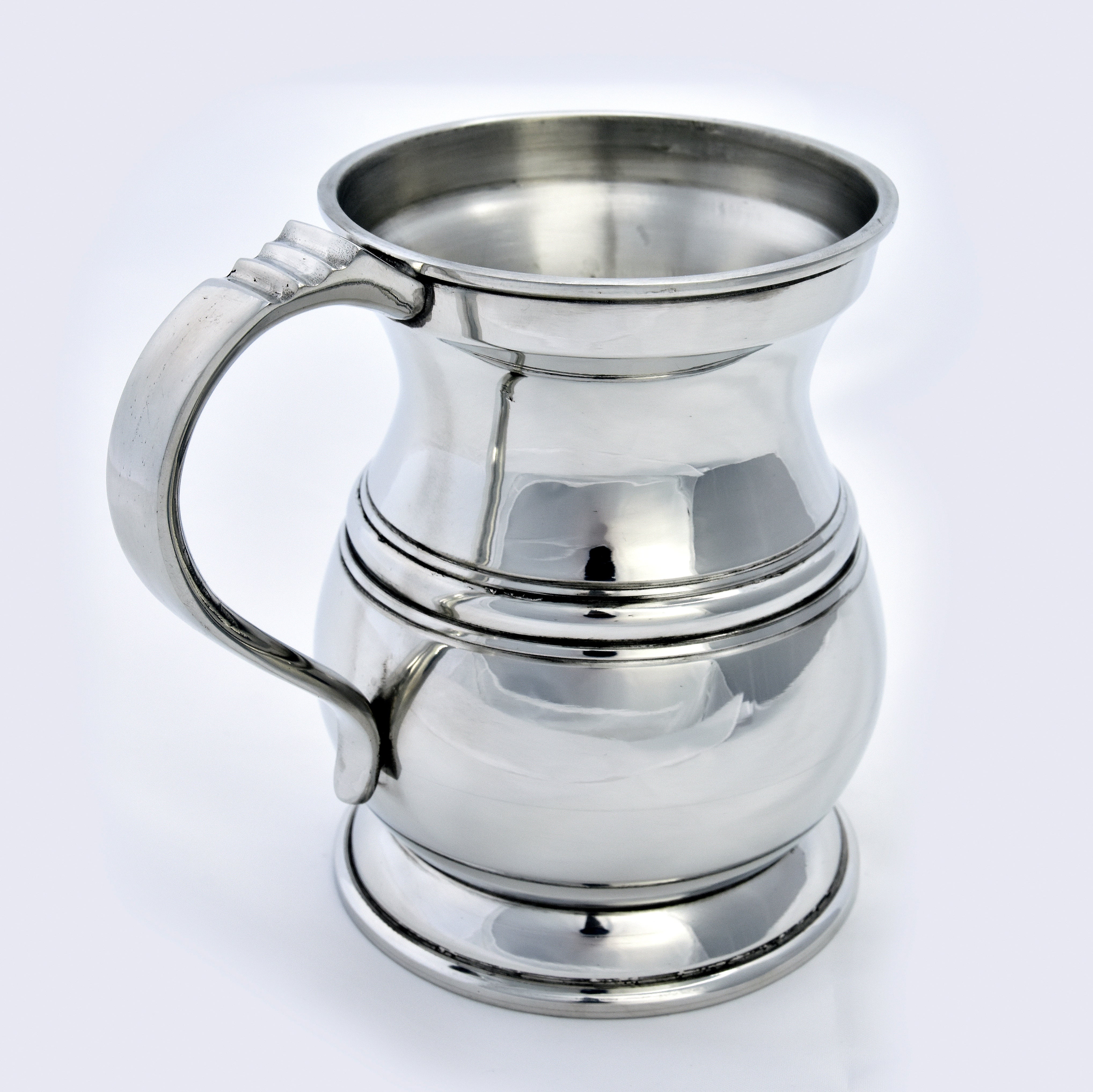 James Yates One Pint 19th Century Pattern Pewter Baluster Tankard - This is an exact remake of the manufacturers original - Image 2