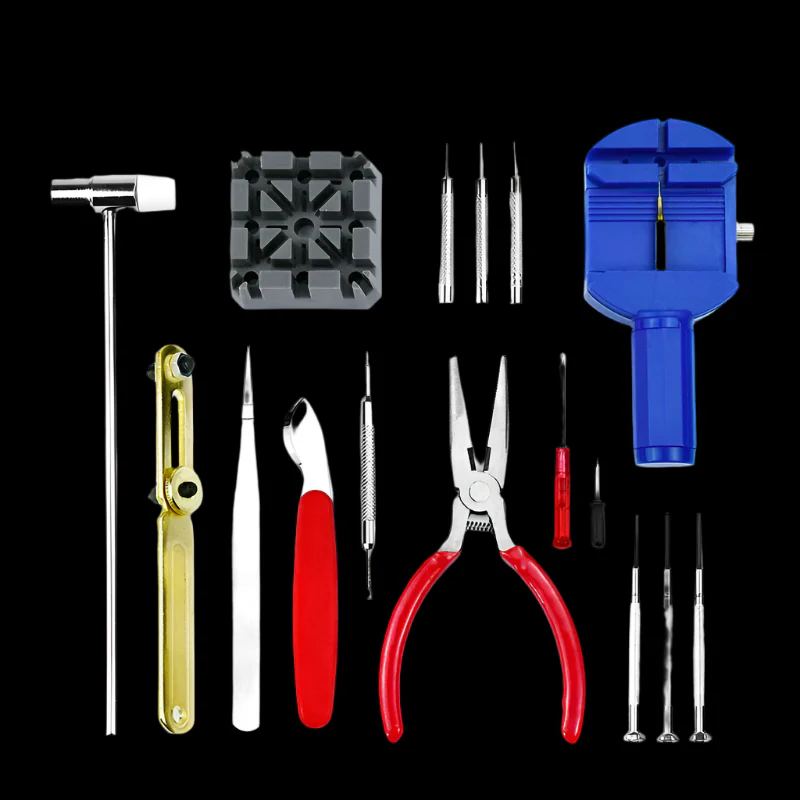 16 Piece Clock And Watch Repair Kit - Image 3