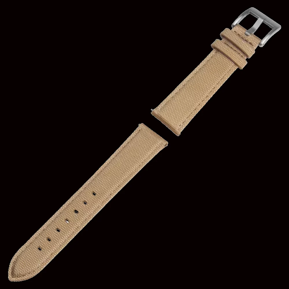 18mm Khaki Sailcloth CORDURA® Watchstrap - Image 2