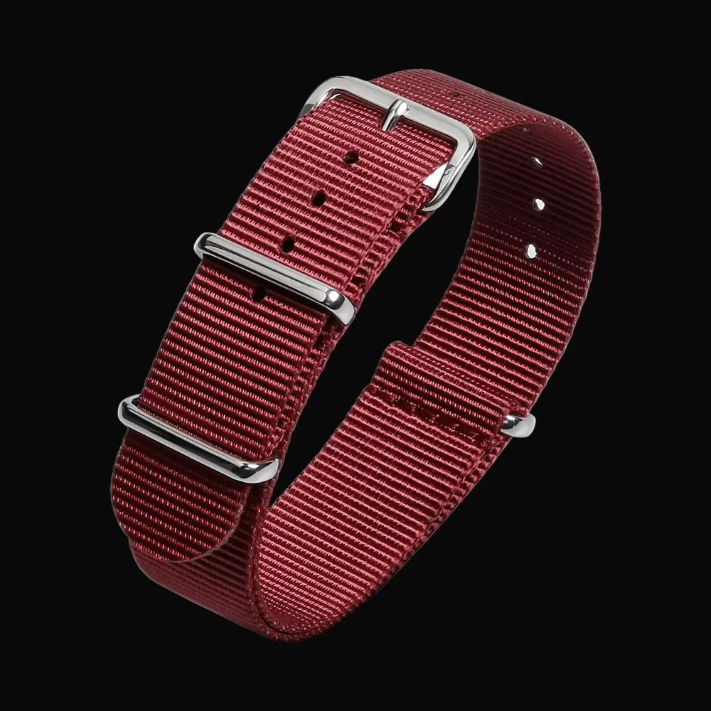 20mm Maroon Paratrooper NATO Military Watch Strap