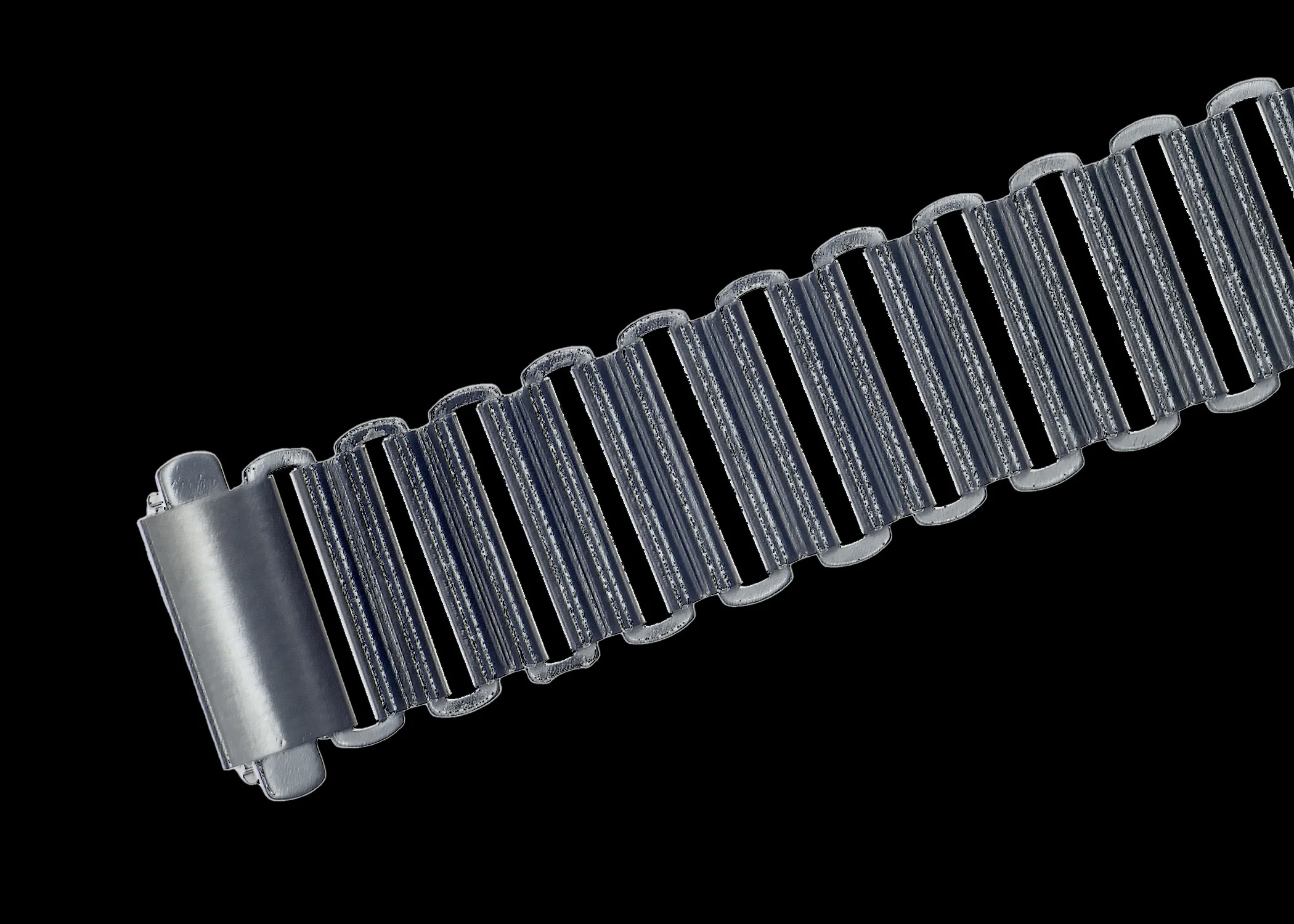 18mm Retro 1940/50s "Bonklip" Style Stainless Steel Bracelet - Ideal for Antique or Retro Style Watches - Image 3