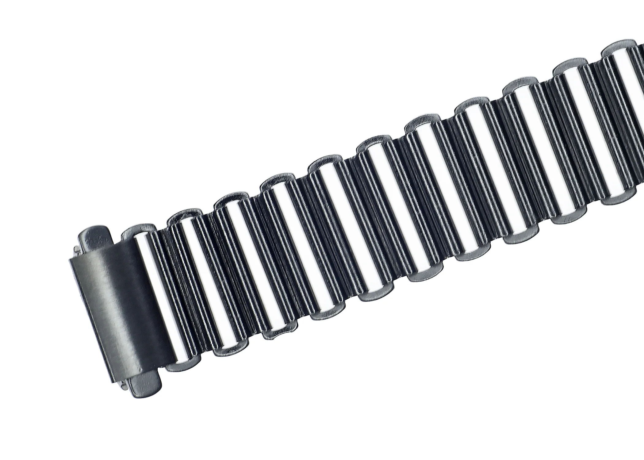 18mm Retro 1940/50s "Bonklip" Style Stainless Steel Bracelet - Ideal for Antique or Retro Style Watches - Image 4