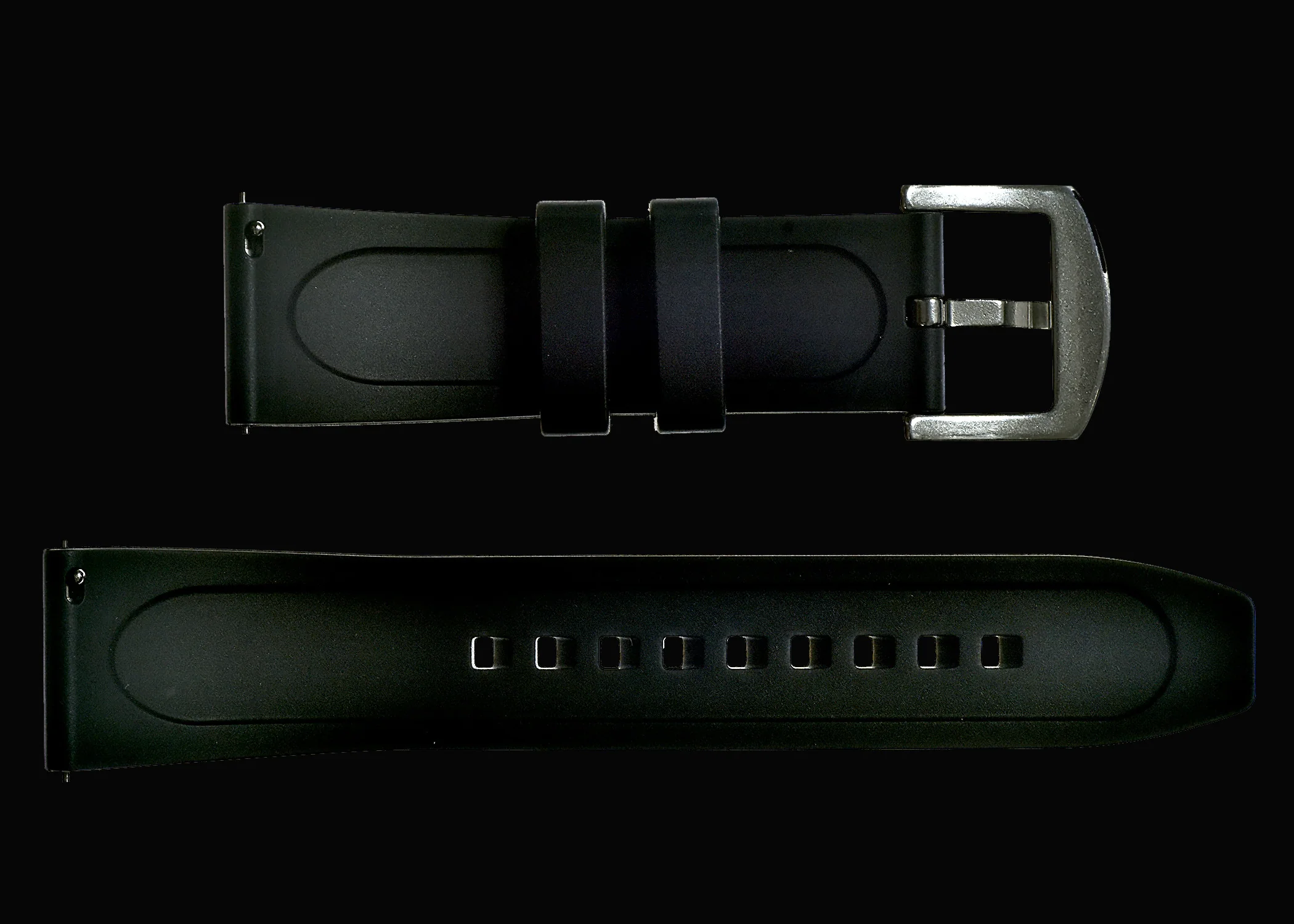 20mm FKM (Smooth) Rubber Strap with Quick Release Feature for Fast and Easy Fitting and Removal - Image 2