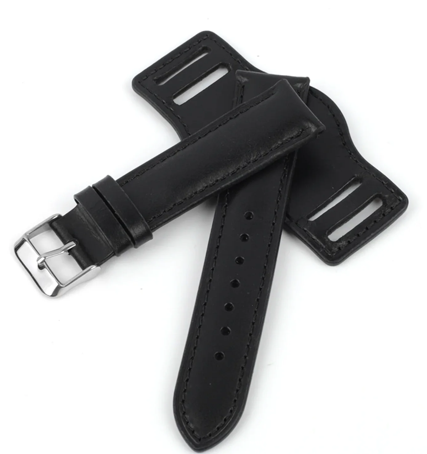 20mm German "Luftwaffe / Bund” Aviators Leather Military Watch Strap - Image 5
