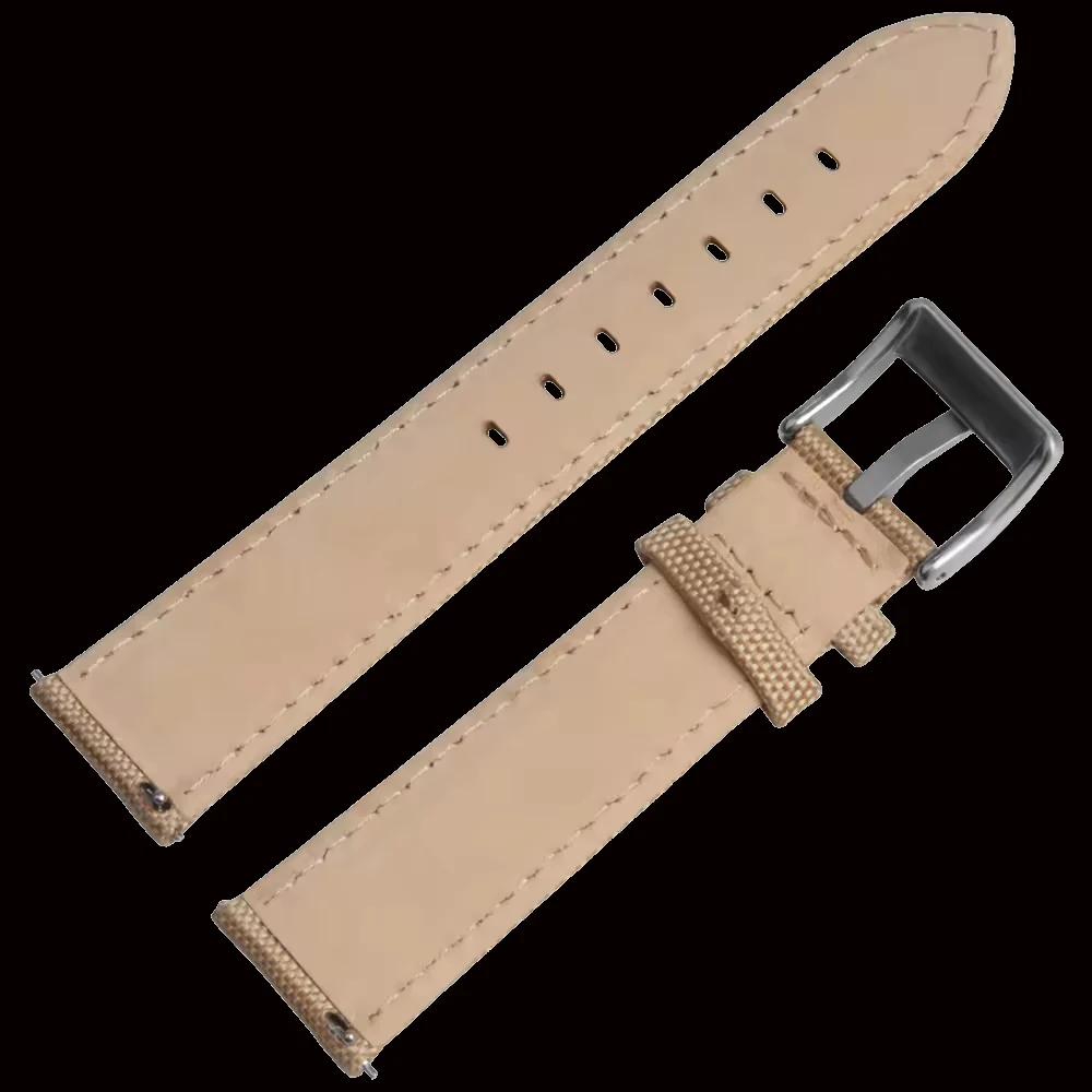 22mm Khaki Sailcloth CORDURA® Watchstrap - Image 3