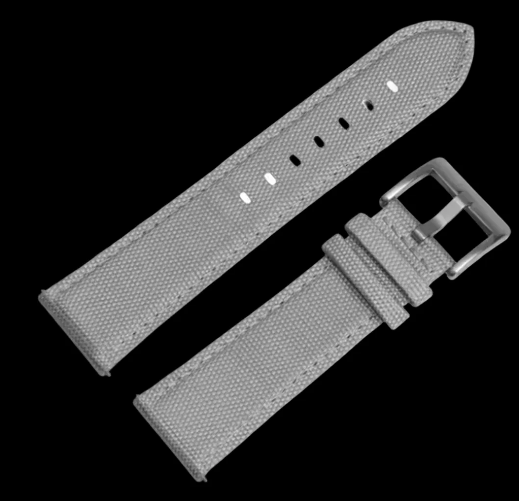20mm Light Grey Sailcloth CORDURA® Watchstrap - Image 3