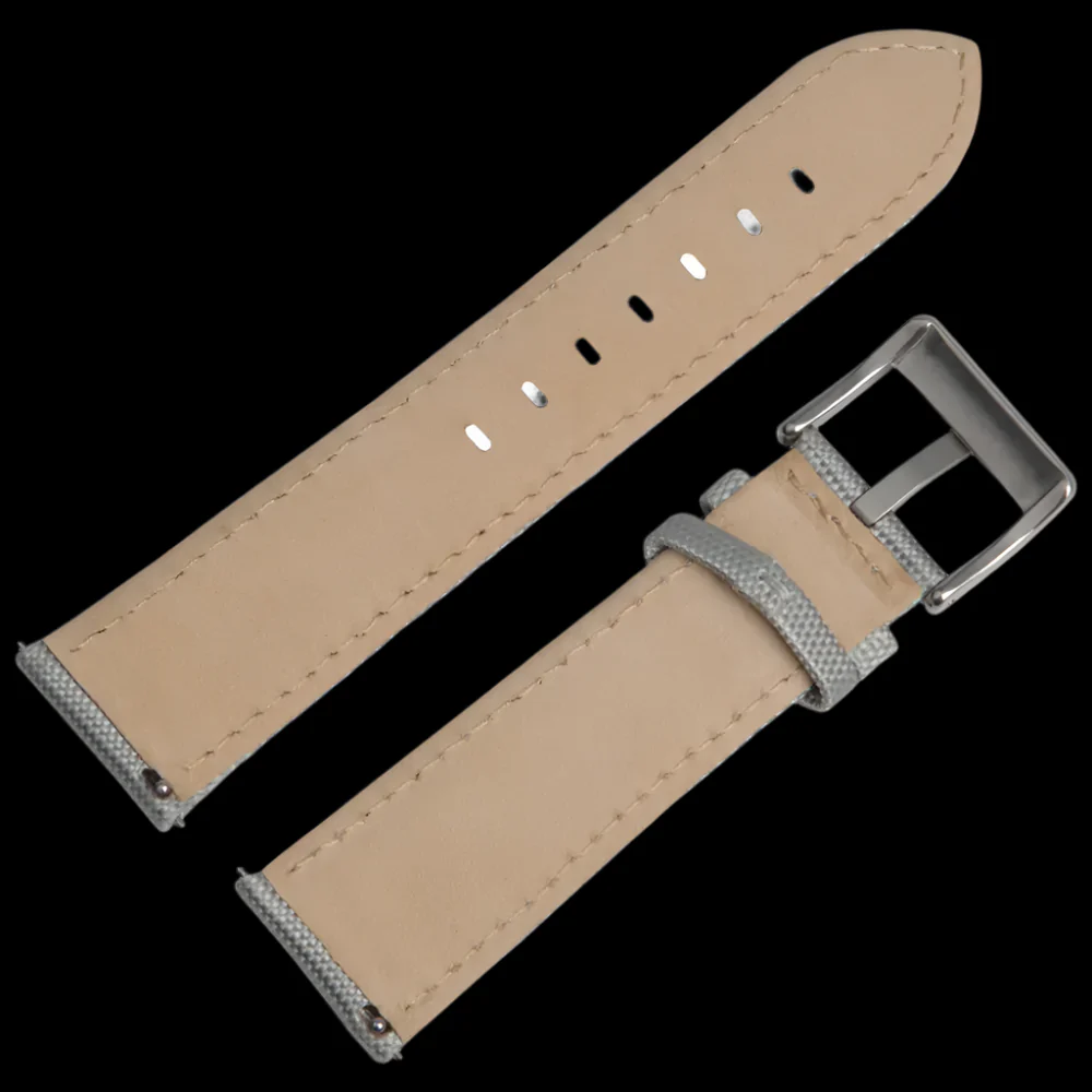 20mm Light Grey Sailcloth CORDURA® Watchstrap - Image 4