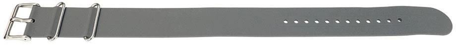 22mm Grey Silicone/Rubber NATO Military Watch Strap - Image 3