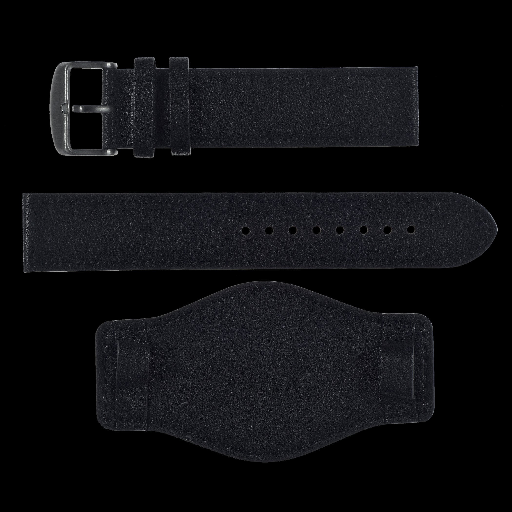 24mm German "Luftwaffe / Bund” Aviators Leather Military Watch Strap - Image 2
