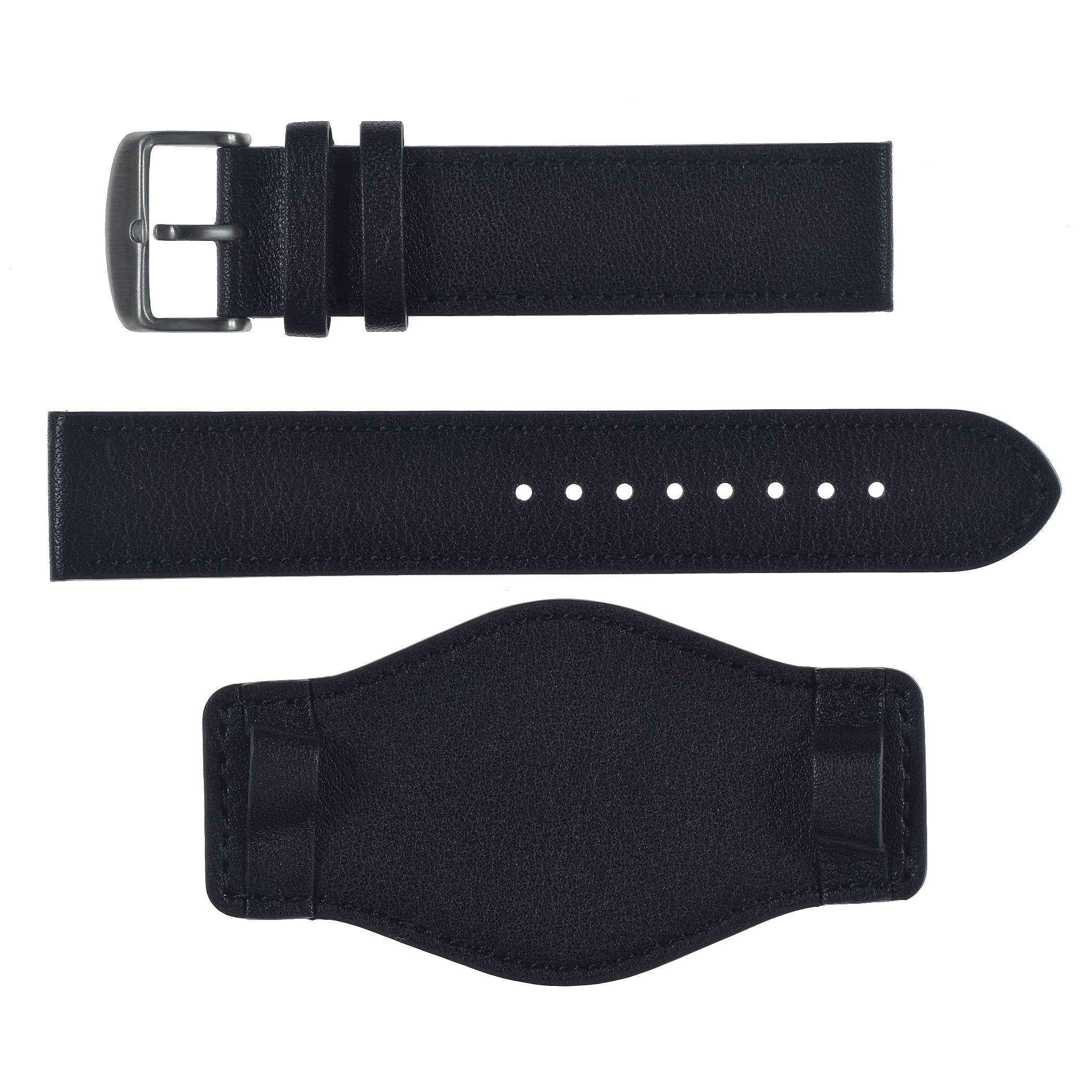 24mm German "Luftwaffe / Bund” Aviators Leather Military Watch Strap - Image 5