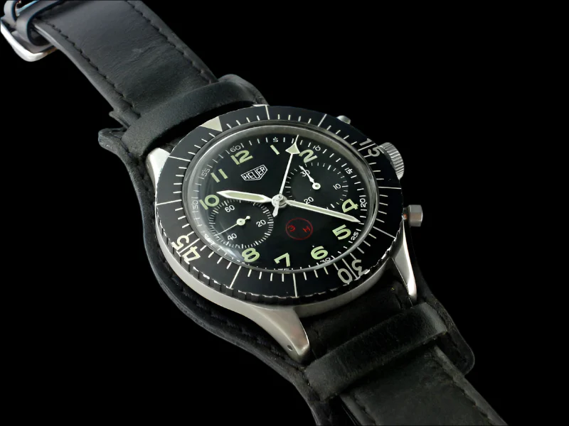 24mm German "Luftwaffe / Bund” Aviators Leather Military Watch Strap - Image 8