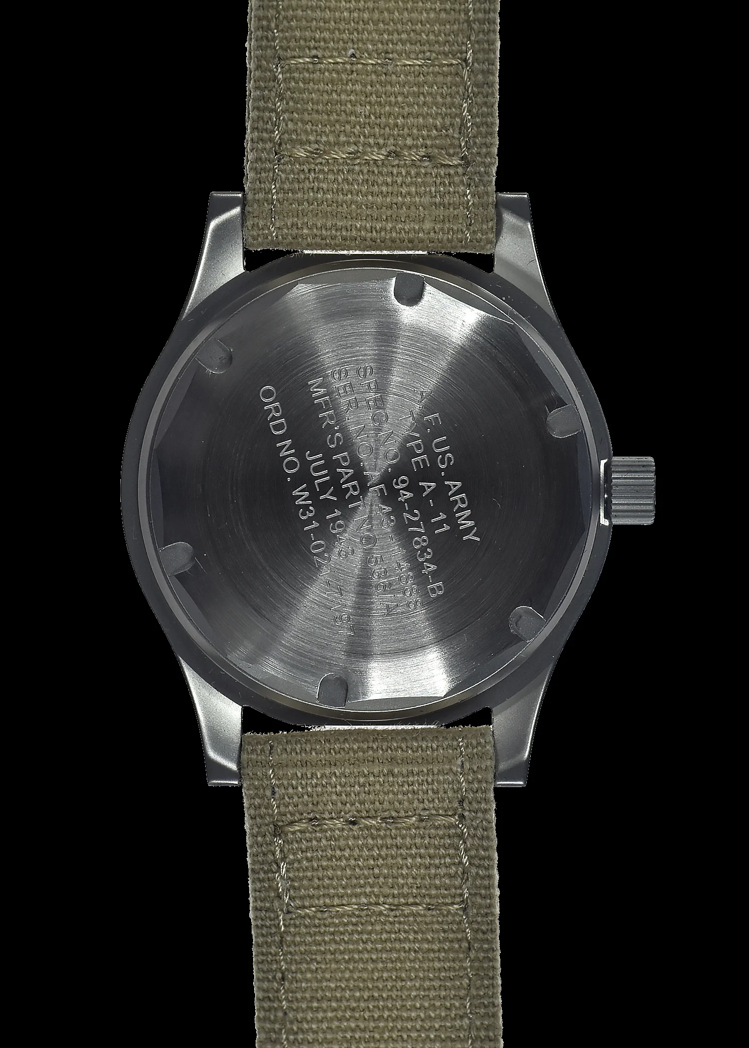 A-11 1940s WWII Pattern Military Watch, 100m/330ft Water Resistant With Shatter and Scratch Resistant Box Sapphire Crystal (Automatic) - Image 4