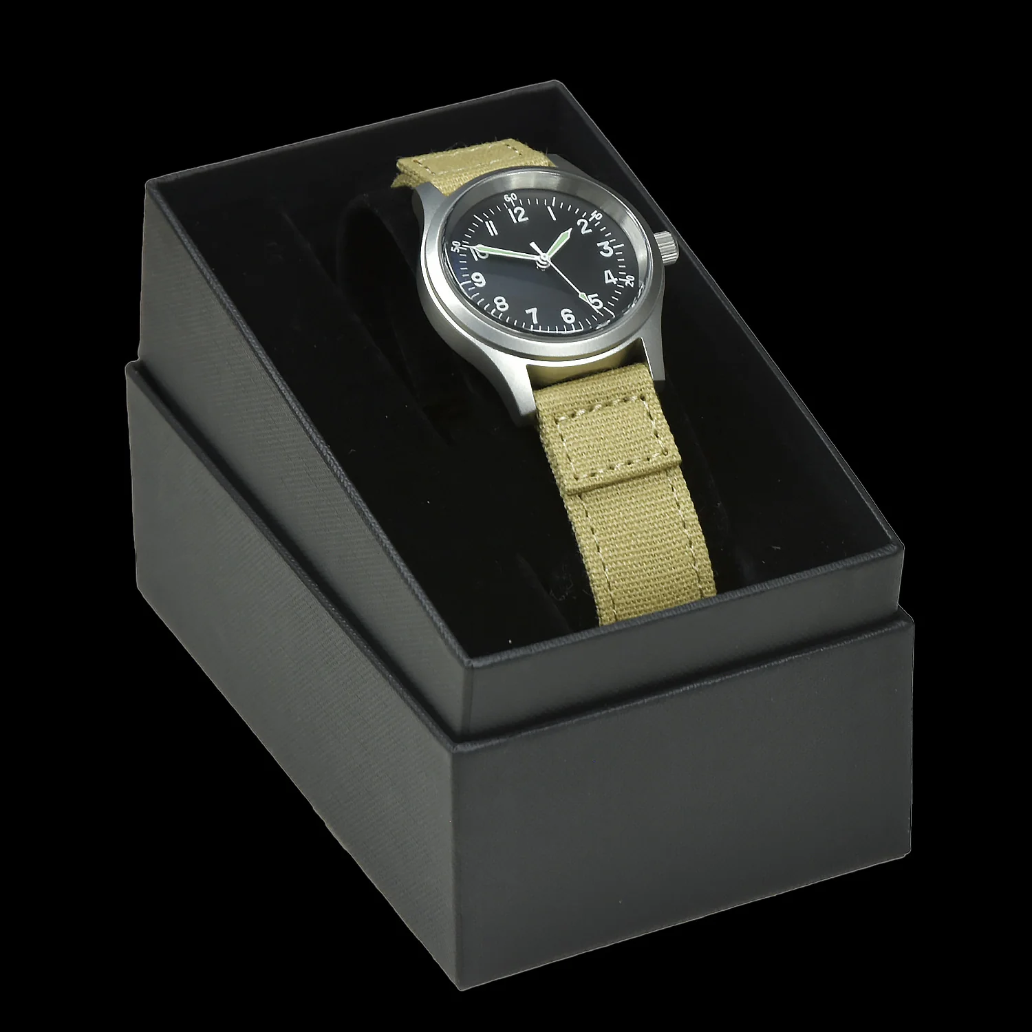 A-11 1940s WWII Pattern Military Watch, 100m/330ft Water Resistant With Shatter and Scratch Resistant Box Sapphire Crystal (Automatic) - Image 5