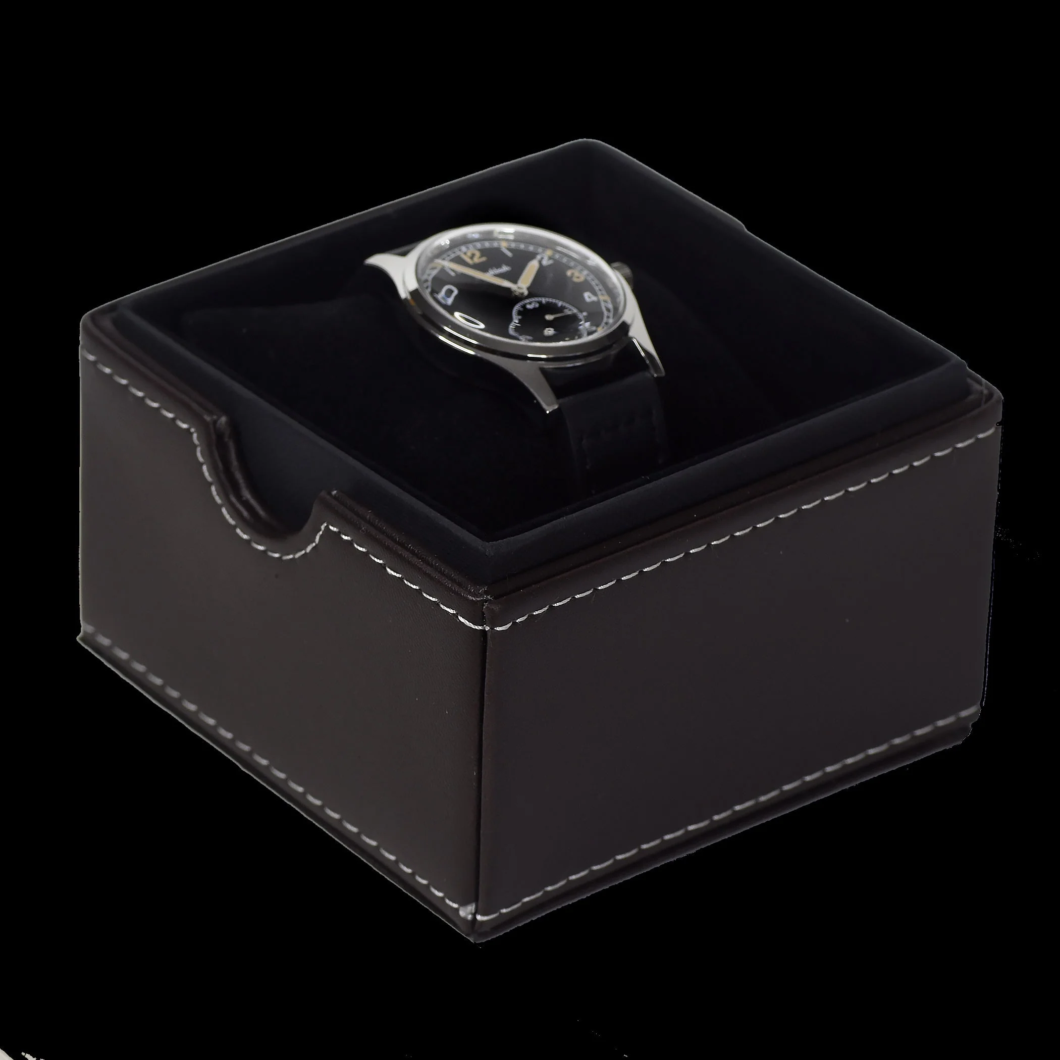 Aeschbach WW2 Pattern German Wehrmacht & Luftwaffe Dienstuhr (Army/Airforce Service Watch) with 17 Hand Wound Mechanical Movement - Image 5