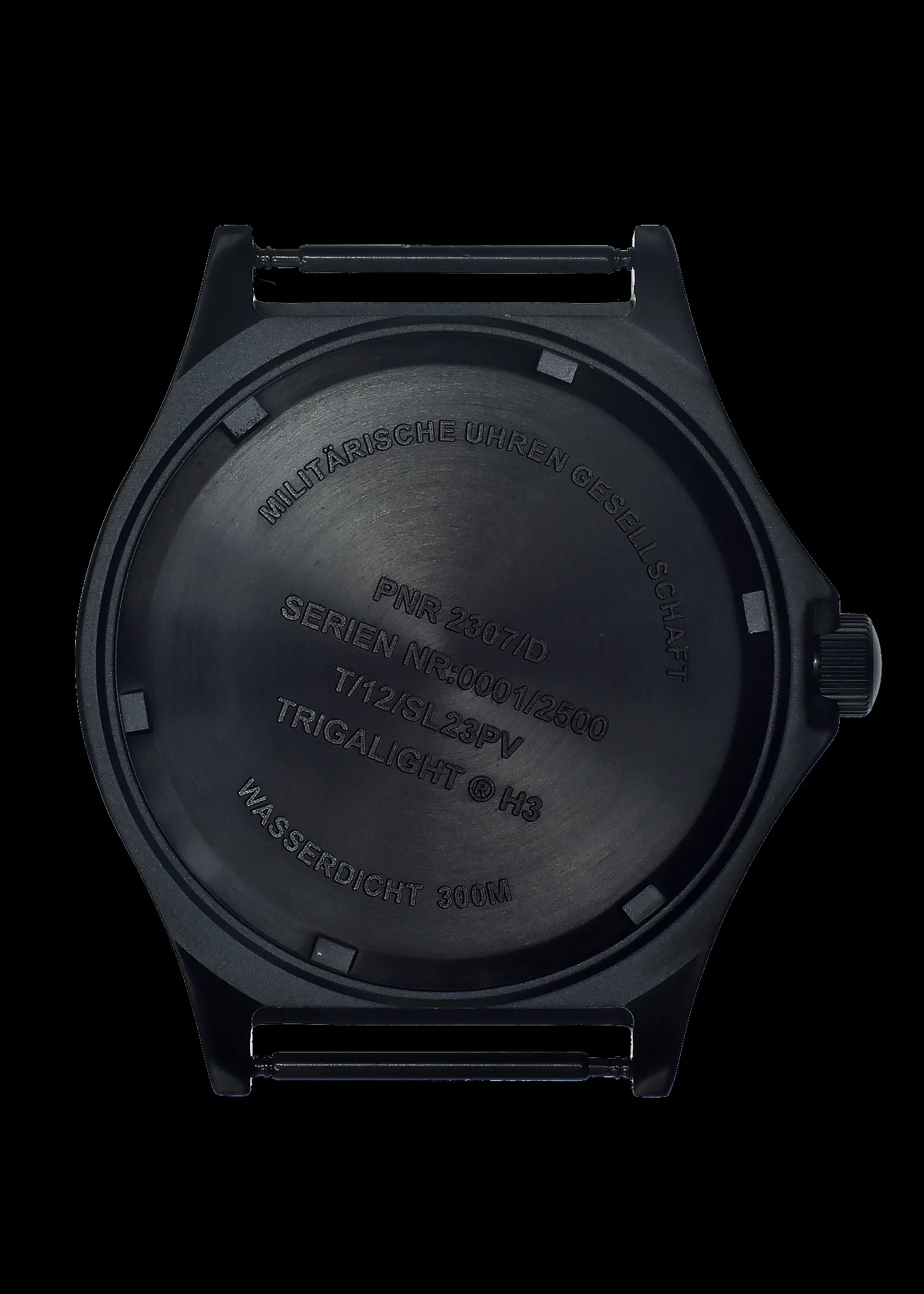 Black PVD Titanium G10 Military Watch with 300m Water Resistance, Sapphire Crystal, 10 Year Battery Life and GTLS Tritium Illumination - Image 4