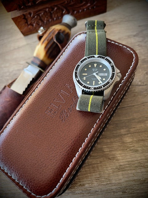 ELVIA Day/Date Military Divers Watch with Sapphire Crystal and Quartz Movement - Image 16