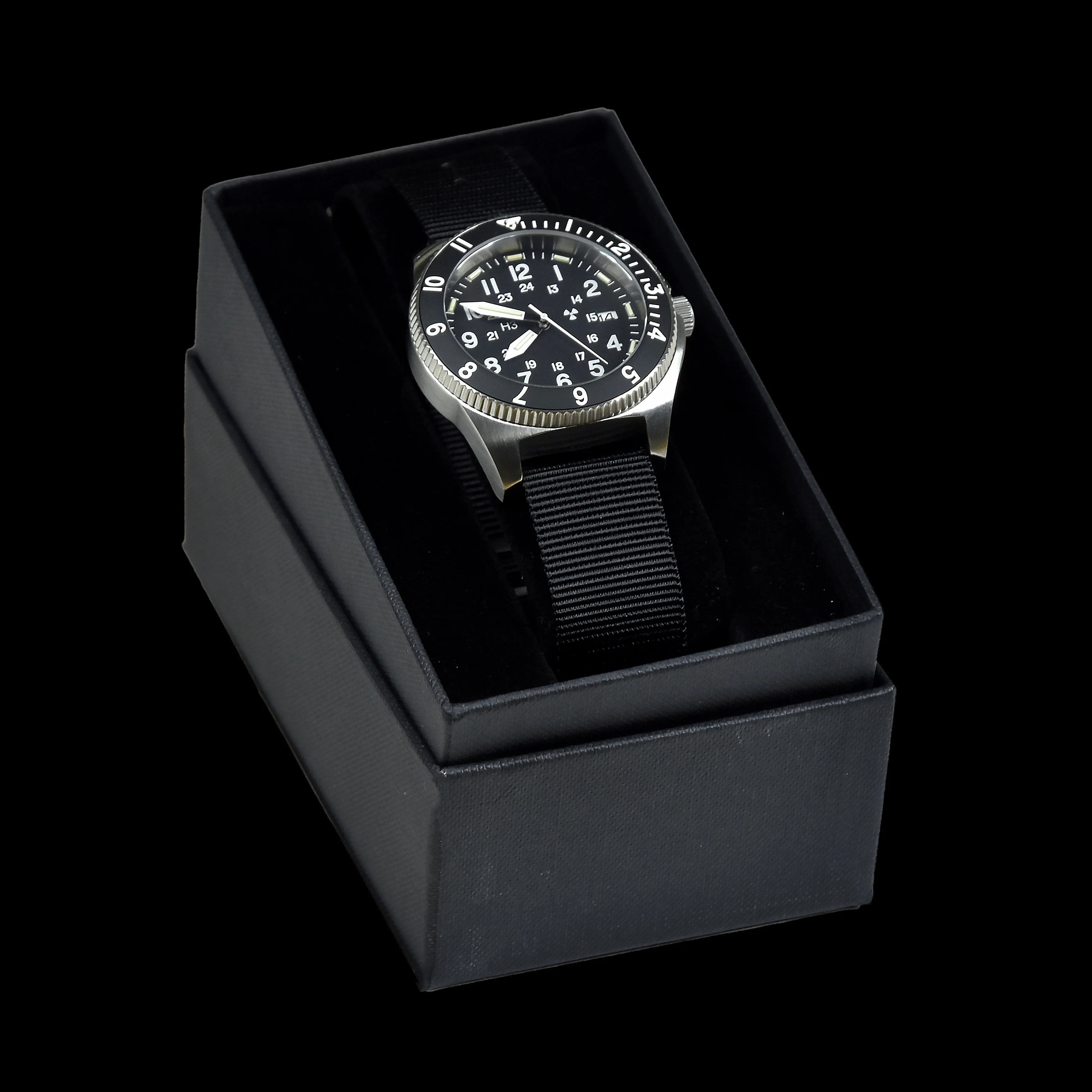 MWC 300m Water Resistant Stainless Steel Tritium GTLS Navigator Watch (Automatic) - Image 5