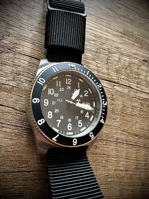 MWC 300m Water Resistant Stainless Steel Tritium GTLS Navigator Watch (Automatic) - Image 7