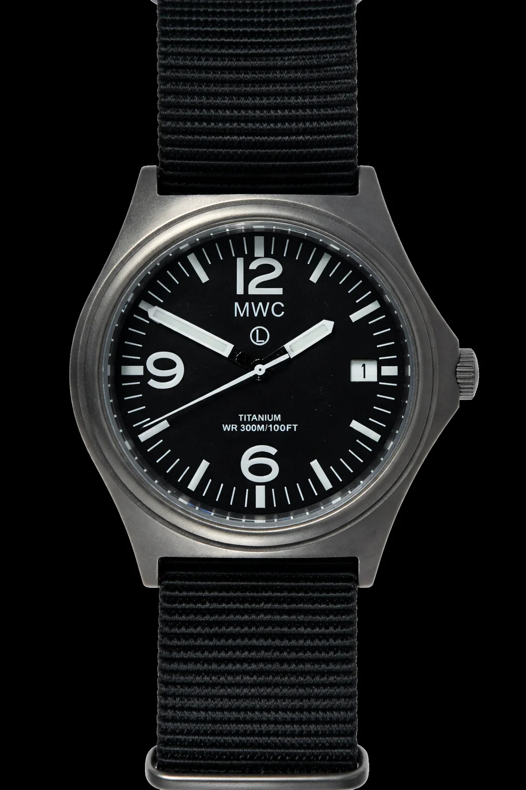 MWC Titanium Military Watch, 300m Water Resistant, Sapphire Crystal and 10 Year Battery Life - NATO NSN Number: 6645-99-847-7565 - Image 2