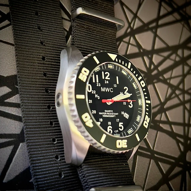 MWC "Depthmaster" 100atm / 3,280ft / 1000m Water Resistant Military Divers Watch in a Stainless Steel Case with GTLS and Helium Valve (10 Year Battery Life) - Image 14