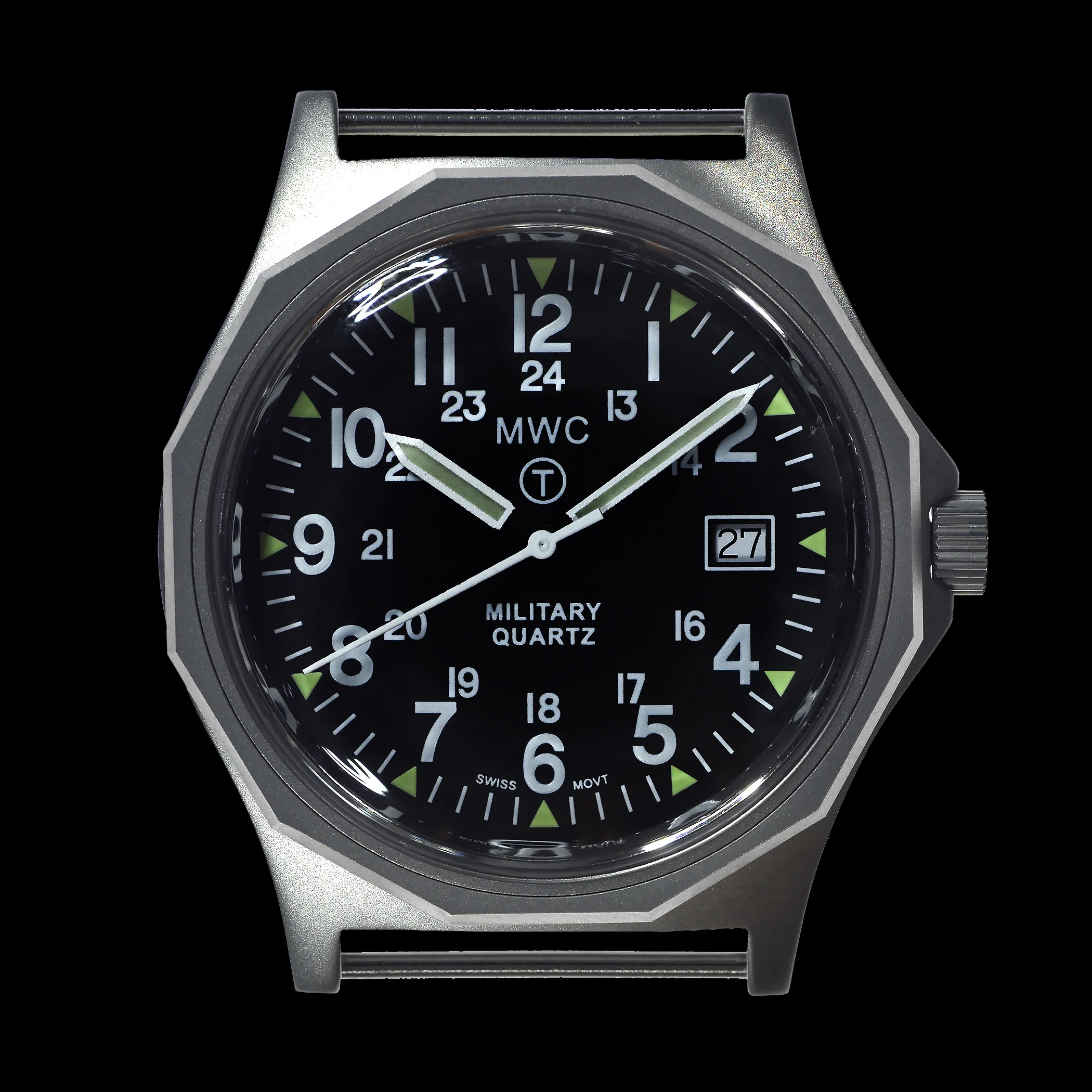 MWC G10 - Remake of 1982 to 1999 Series Watch in Stainless Steel with Plexiglass Acrylic Crystal 12/24 Hour Dial Format and Battery Hatch - Image 2