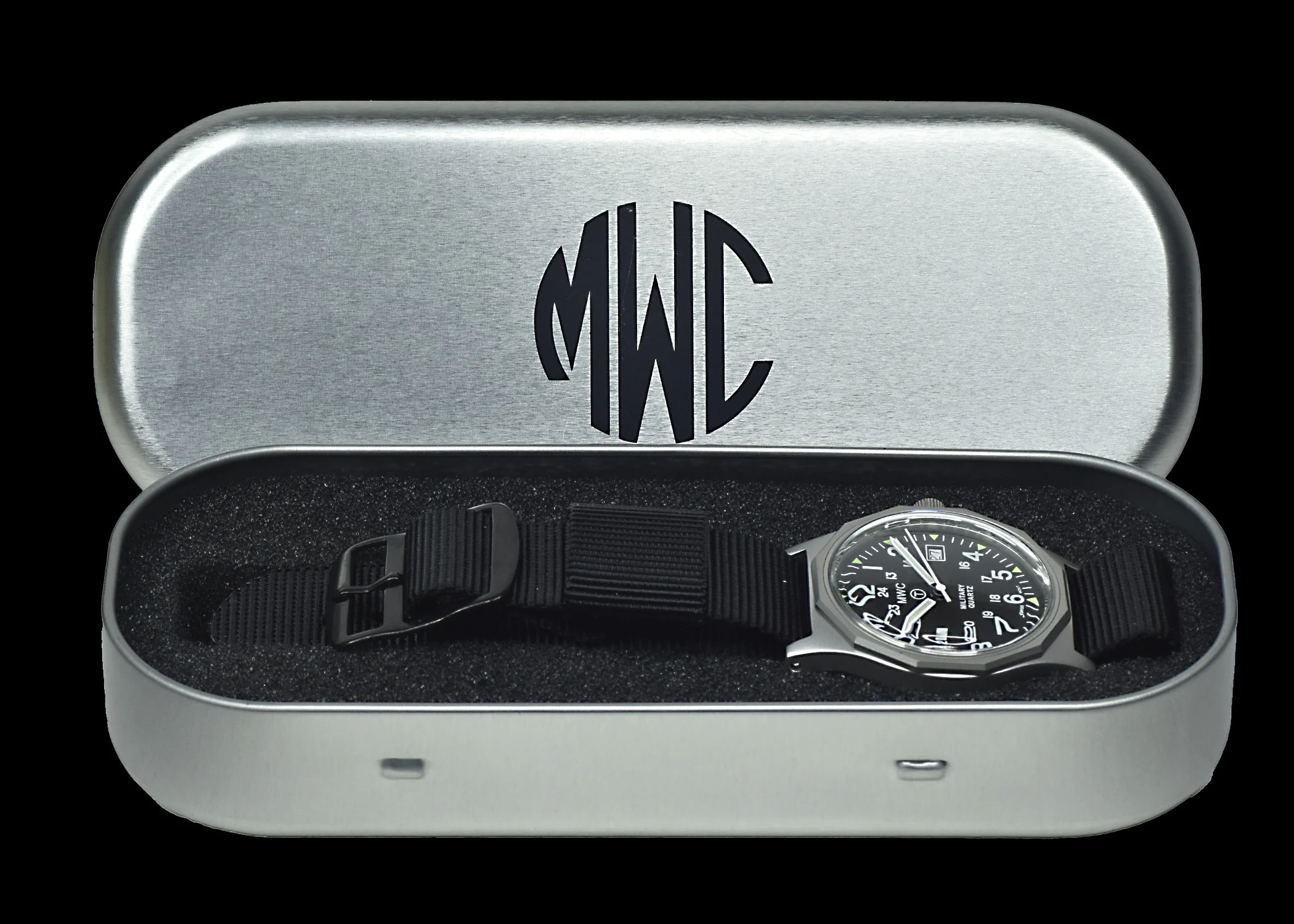 MWC G10 - Remake of 1982 to 1999 Series Watch in Stainless Steel with Plexiglass Acrylic Crystal 12/24 Hour Dial Format and Battery Hatch - Image 5