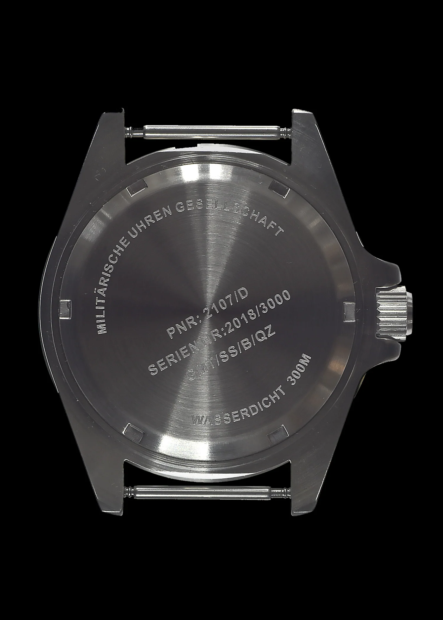 MWC Stainless Steel GMT (Dual Time Zone) Military Watch with Sapphire Crystal and Ceramic Bezel on Silicon Band with 2 NATO Straps - Image 8