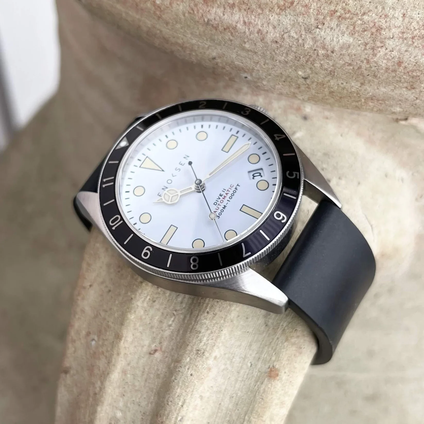 Limited Edition: Enoksen Automatic Dive Watch - White Dial Edition ◇ 39mm - Image 3