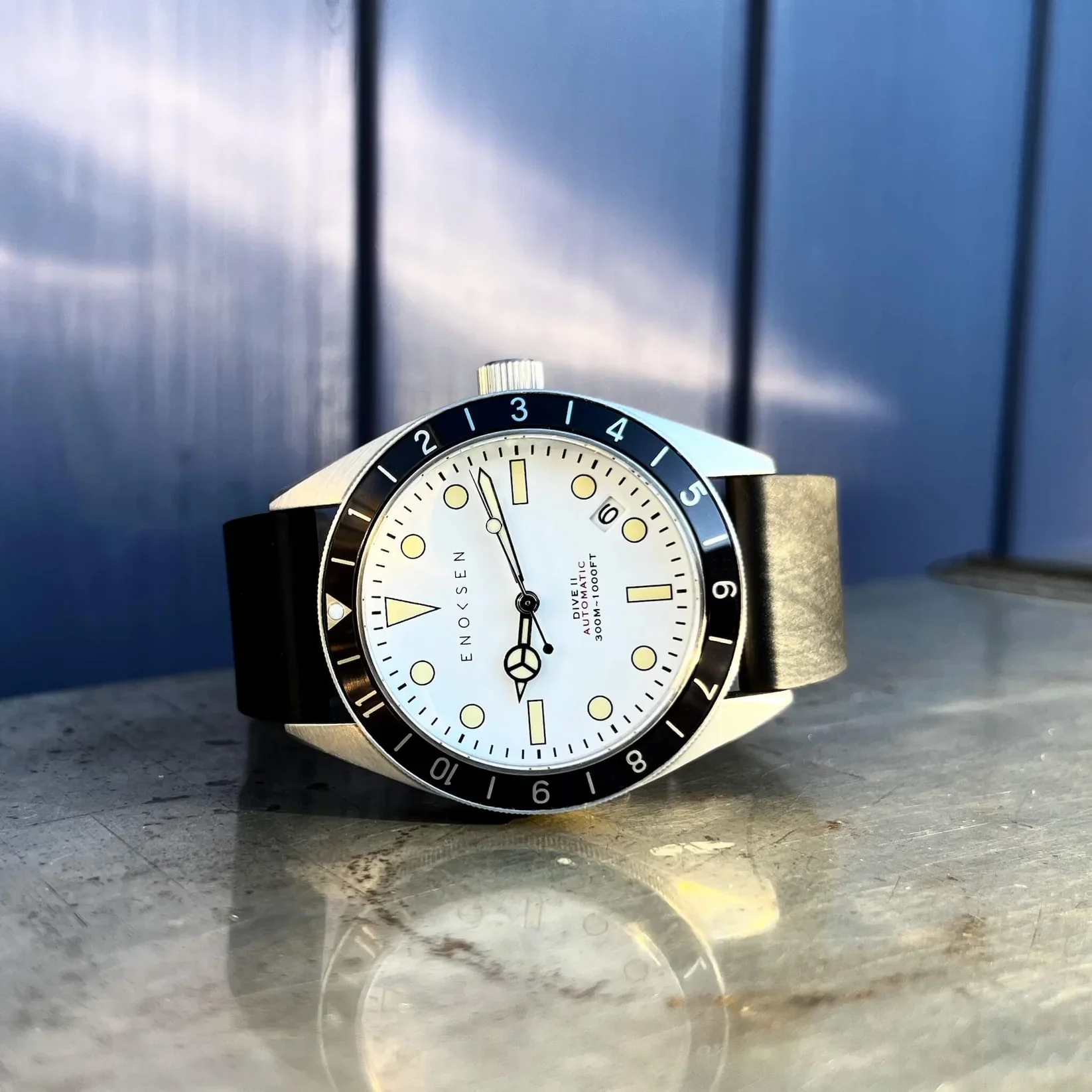 Limited Edition: Enoksen Automatic Dive Watch - White Dial Edition ◇ 39mm - Image 8