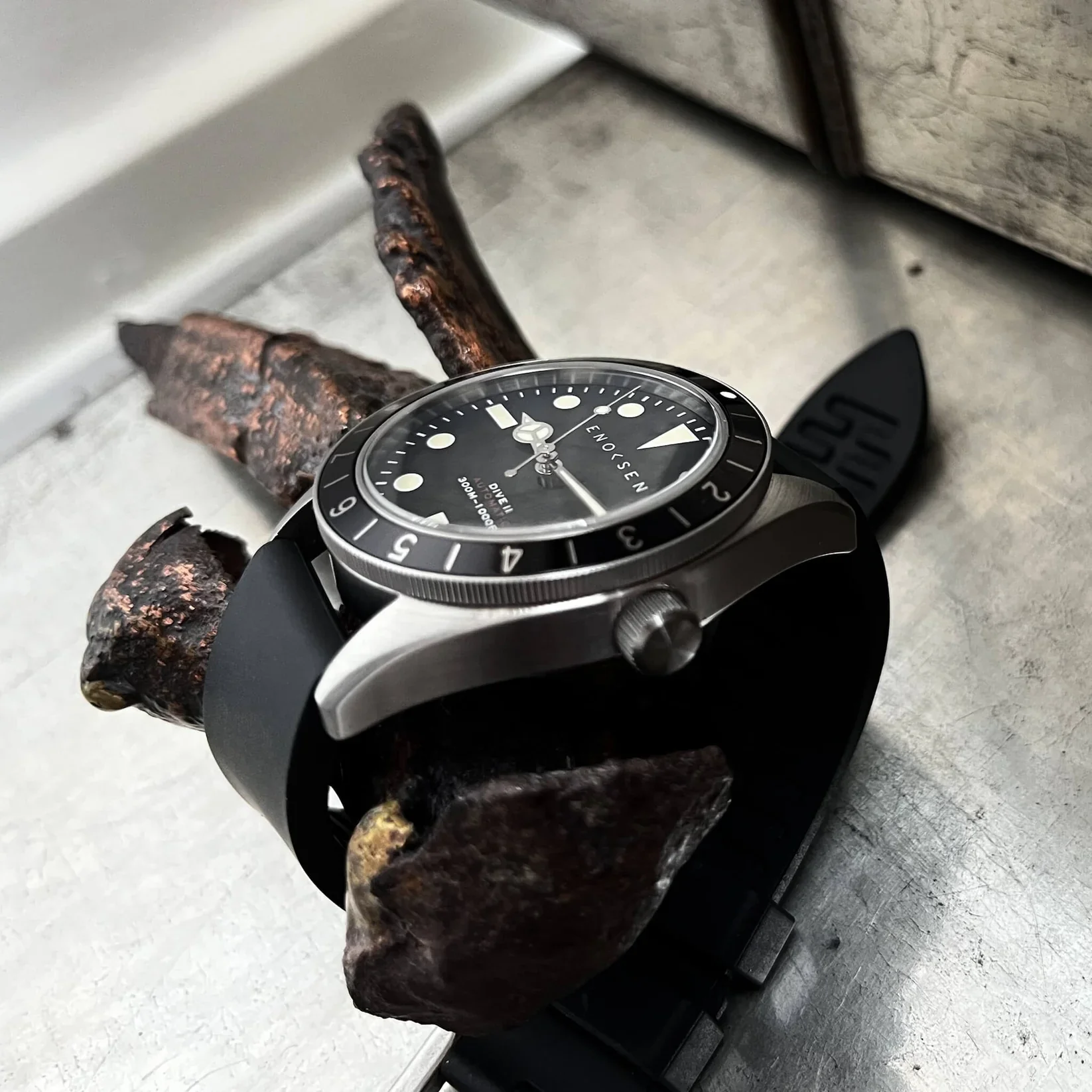 Limited Edition: Enoksen Automatic Dive Watch - Black Dial Edition ◇ 39mm - Image 11