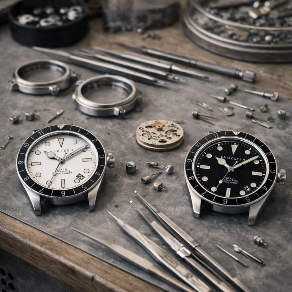 Limited Edition: Enoksen Automatic Dive Watch - Black Dial Edition ◇ 39mm - Image 14