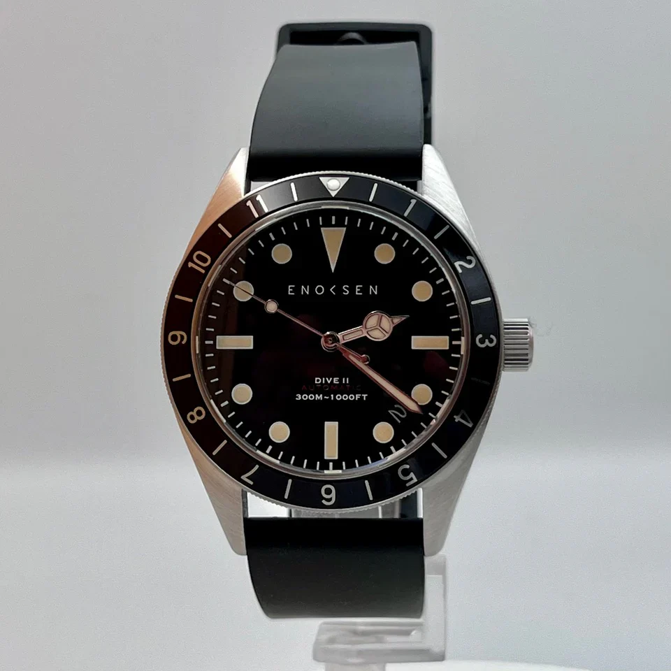 Limited Edition: Enoksen Automatic Dive Watch - Black Dial Edition ◇ 39mm - Image 2