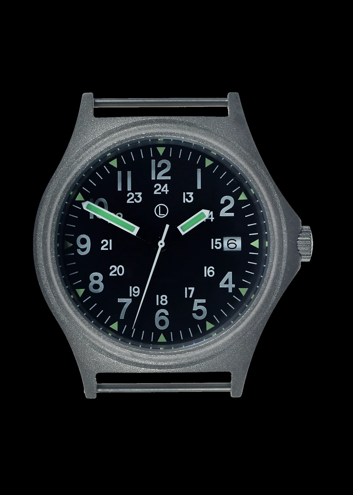 G10 100m Water resistant Military Watch with 12/24 hour dial in Stainless Steel Case with Screw Crown (Unbranded) - Image 3