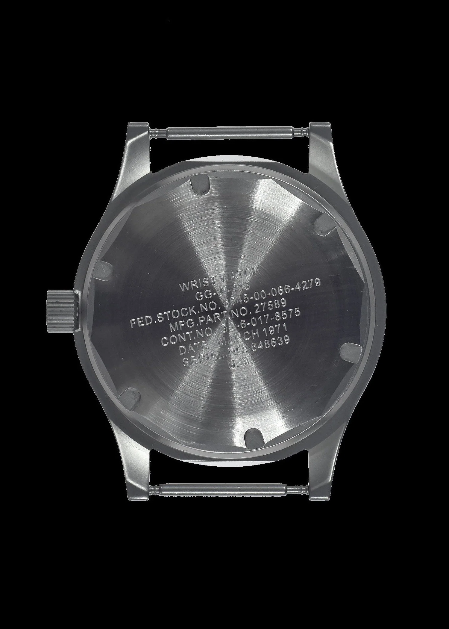 GG-W-113 U.S 1960s Pattern Automatic 100m/330ft Water Resistant Military Watch with Shatter and Scratch Resistant Sapphire Box Crystal - Image 7