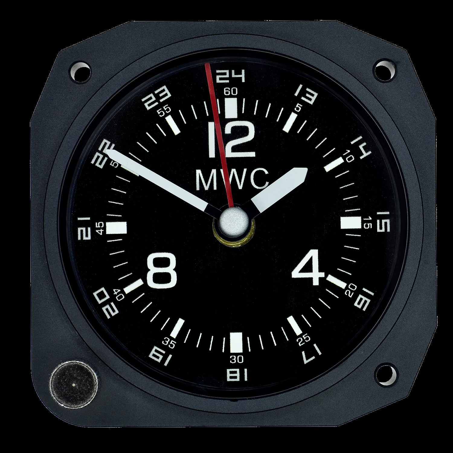 Limited Edition Replica Cockpit / Desk Clock in Matt Black Finish - Image 2