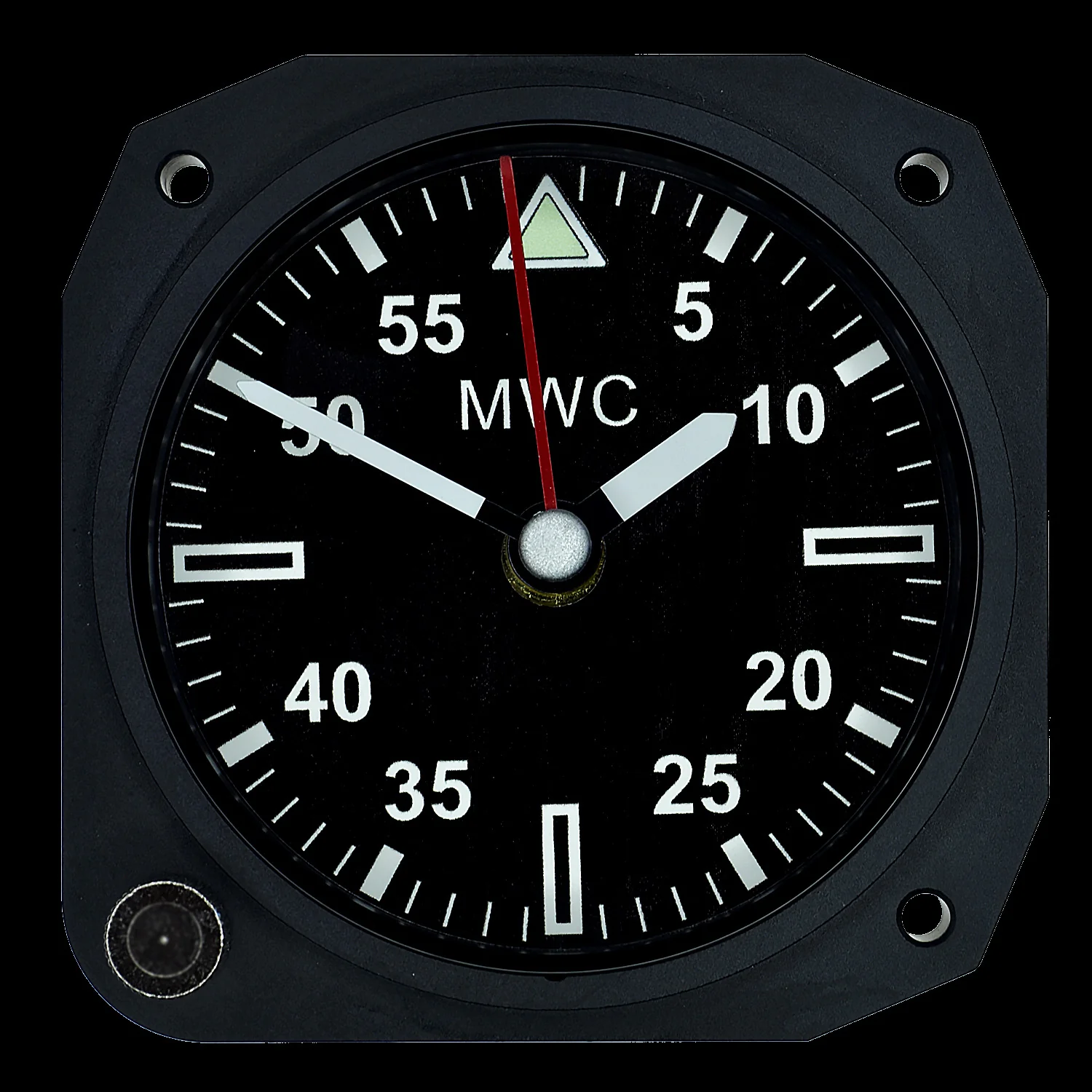 Limited Edition Replica Cockpit / Desk Clock in Matt Black Finish - Image 2