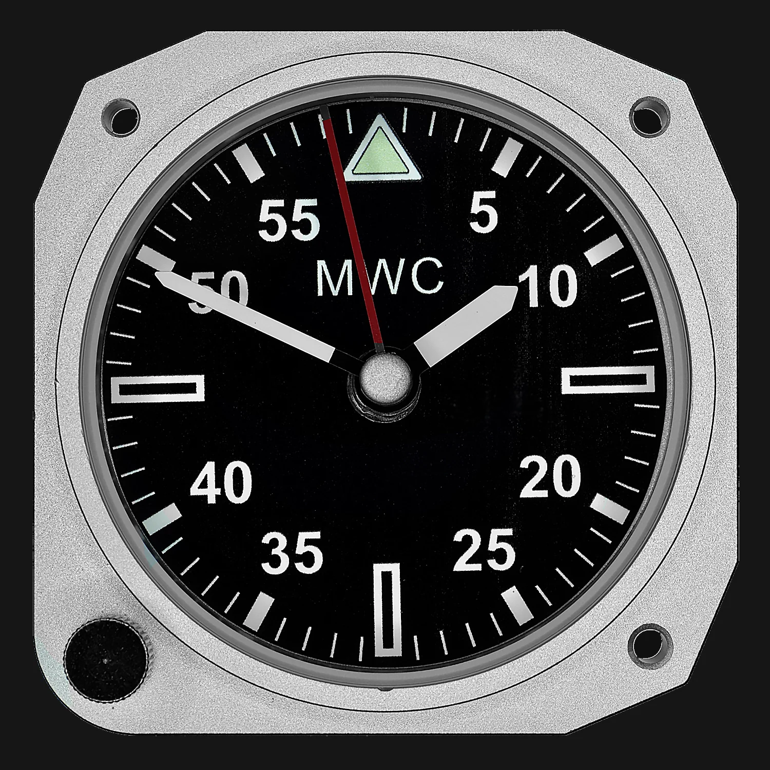 Limited Edition Replica Cockpit / Desk Clock in Aluminium Finish - Image 2