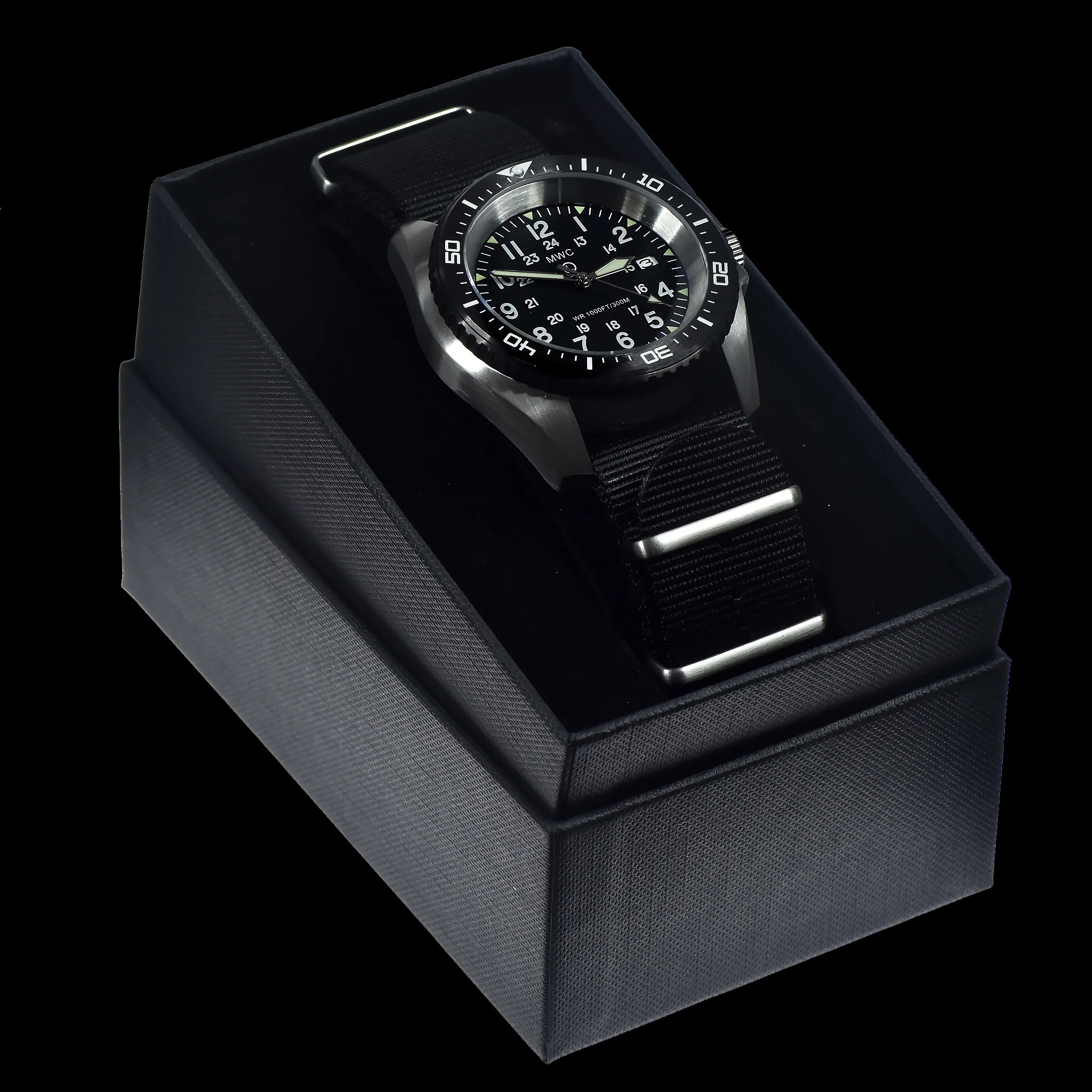 Military Divers Watch Stainless Steel (Automatic) 12/24 Hour Dial with Sapphire Crystal and Ceramic Bezel - Image 8