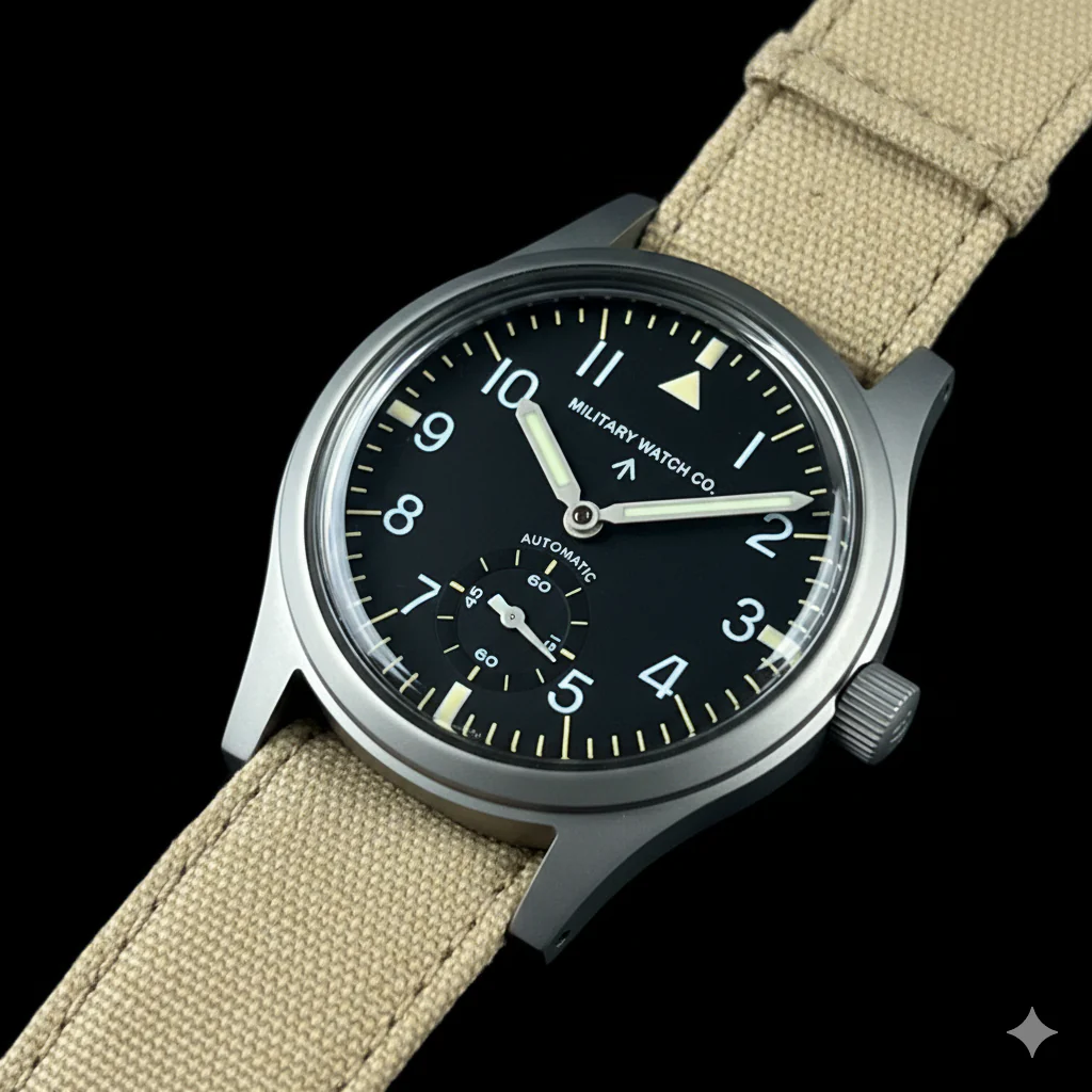 MWC 1940s/1950s "Dirty Dozen" Pattern General Service Watch with Automatic Self Winding Mechanical Movement - Image 3