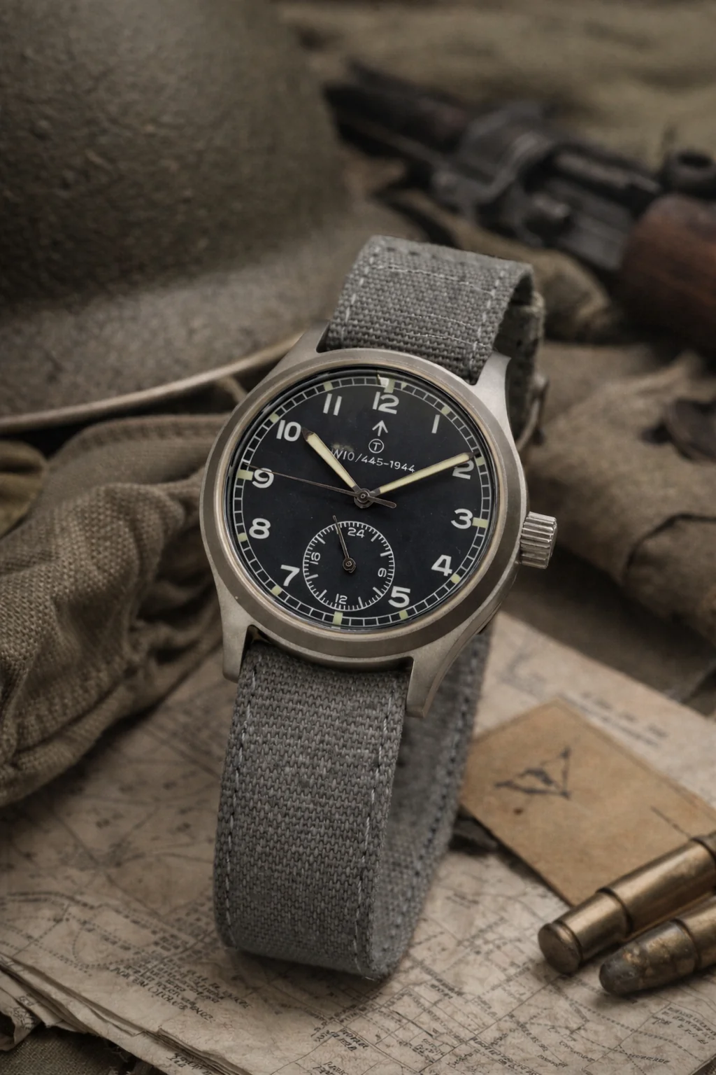 MWC 1940s/1950s "Dirty Dozen" Pattern General Service Watch with a Mechanical Quartz Hybrid Movement - Image 9