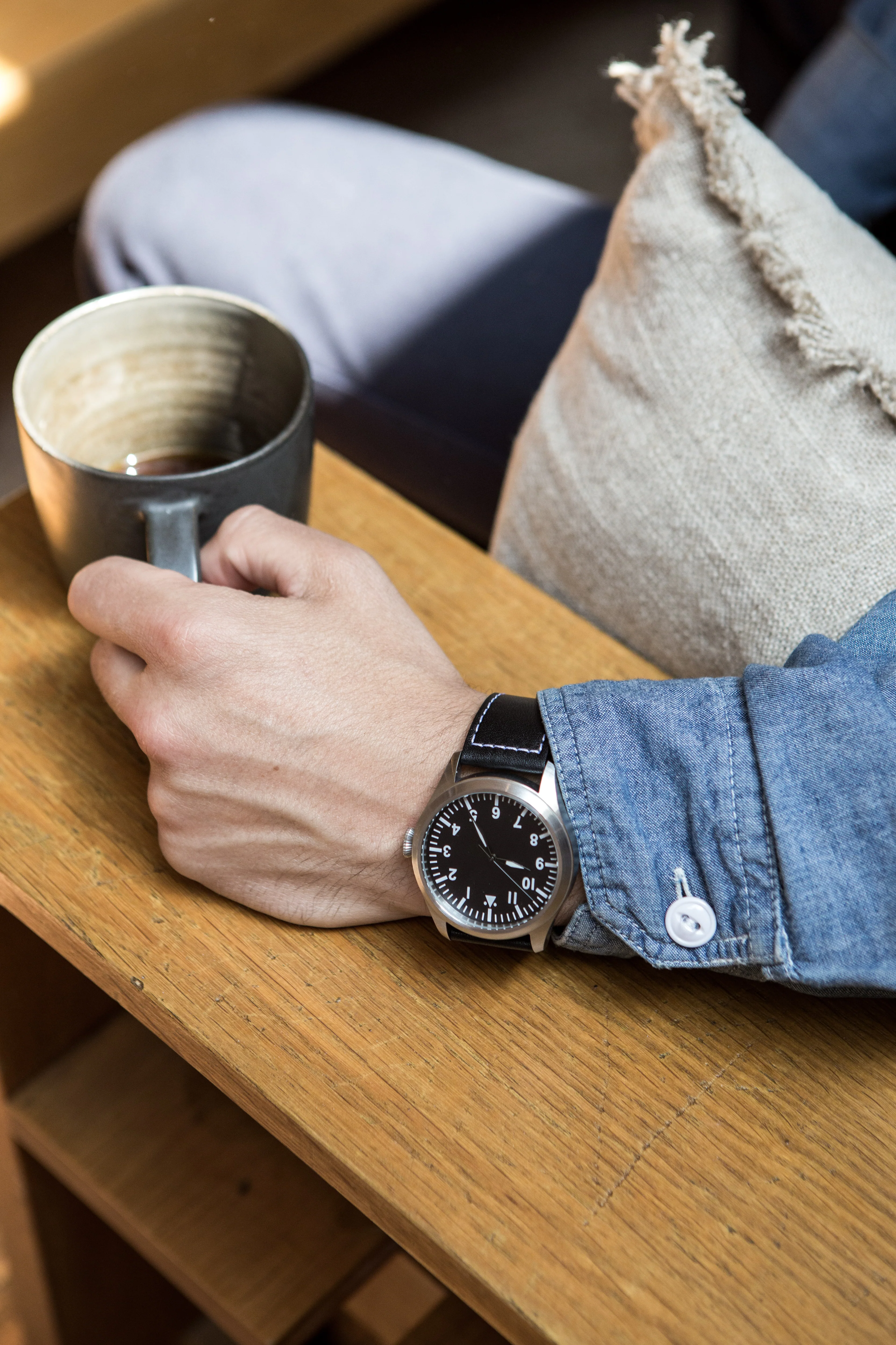 MWC 1940s Pattern Classic 46mm Limited Edition XL Military Pilots Watch with Scratch and Shatter Resistant Sapphire Crystal - Image 11