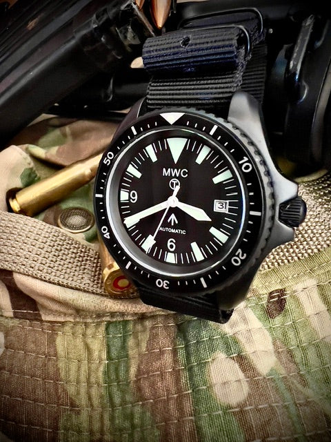 MWC 1999-2001 Pattern Black PVD Automatic Military Divers Watch - Sapphire Crystal and 60 Hour Power Reserve - Image 11