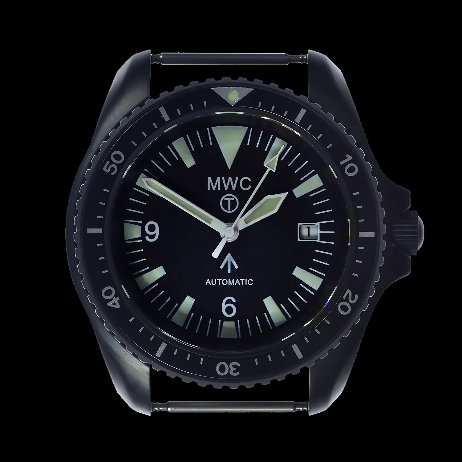 MWC 1999-2001 Pattern Black PVD Automatic Military Divers Watch - Sapphire Crystal and 60 Hour Power Reserve - Image 2