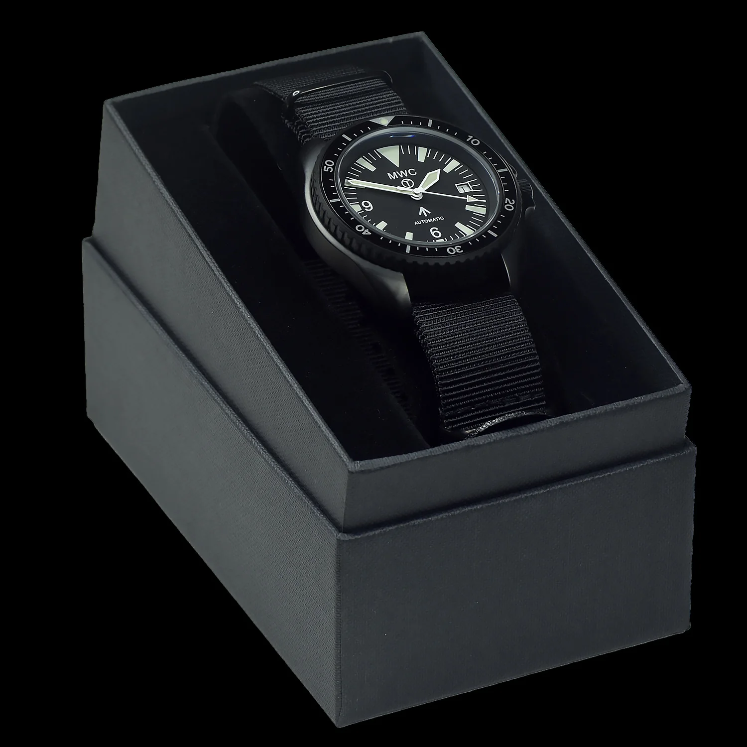 MWC 1999-2001 Pattern Black PVD Automatic Military Divers Watch - Sapphire Crystal and 60 Hour Power Reserve - Image 5