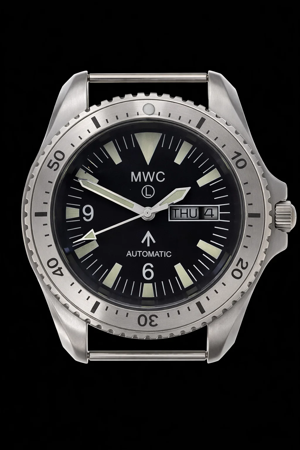 MWC Ltd Edition 1999-2001 Pattern Automatic Day/Date Military Divers Watch with Stainless Steel Case and Sapphire Crystal - Image 2