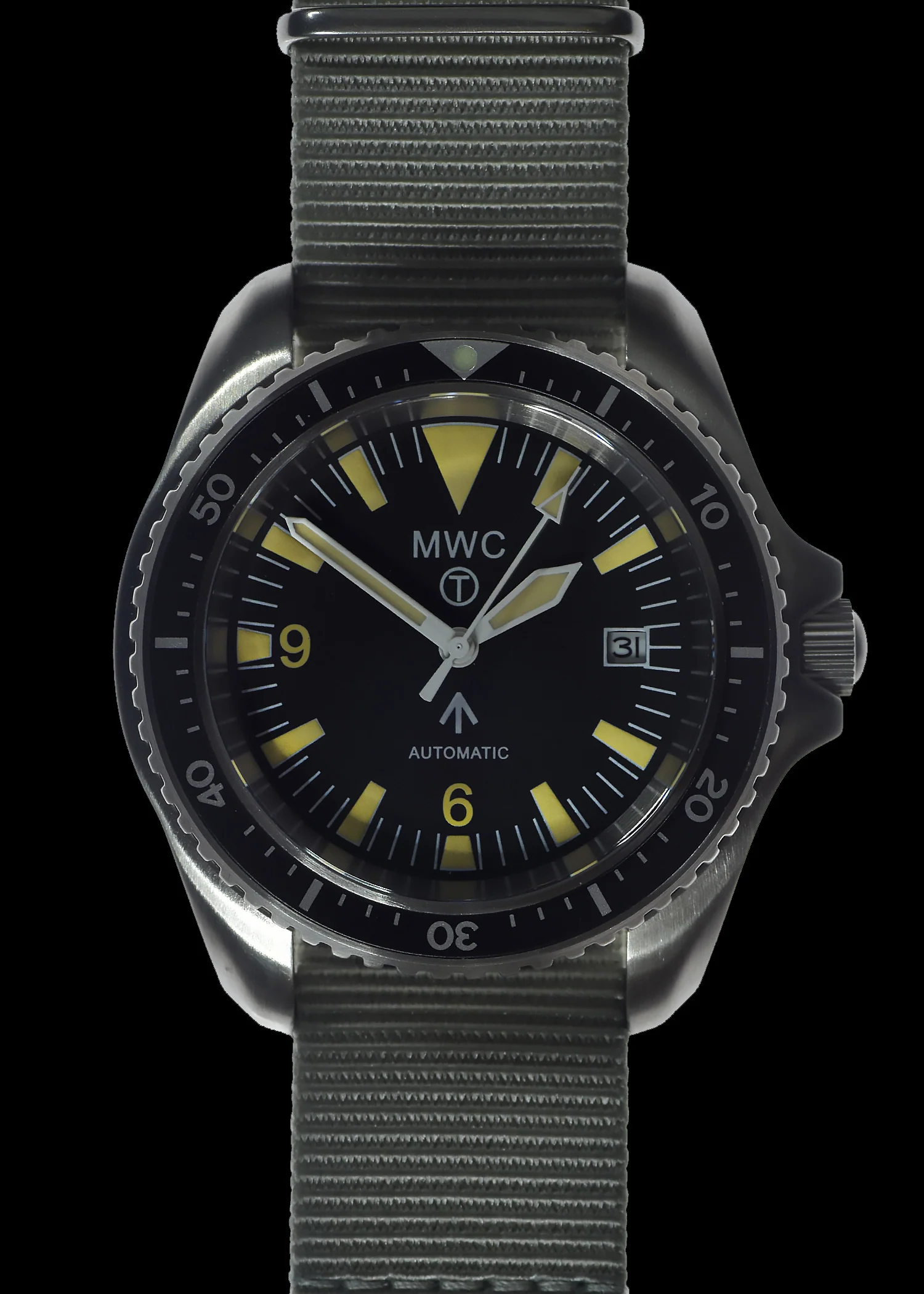 MWC 1999-2001 Pattern Automatic Military Divers Watch  - Retro Luminous Paint, Ceramic Bezel and Sapphire Crystal
