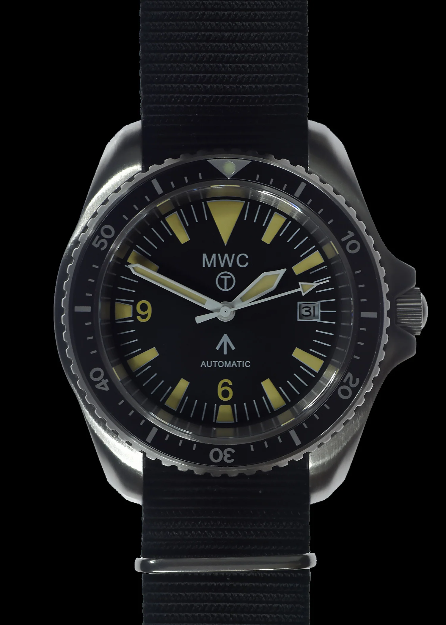 MWC 1999-2001 Pattern Automatic Military Divers Watch  - Retro Luminous Paint, Ceramic Bezel and Sapphire Crystal - Image 2