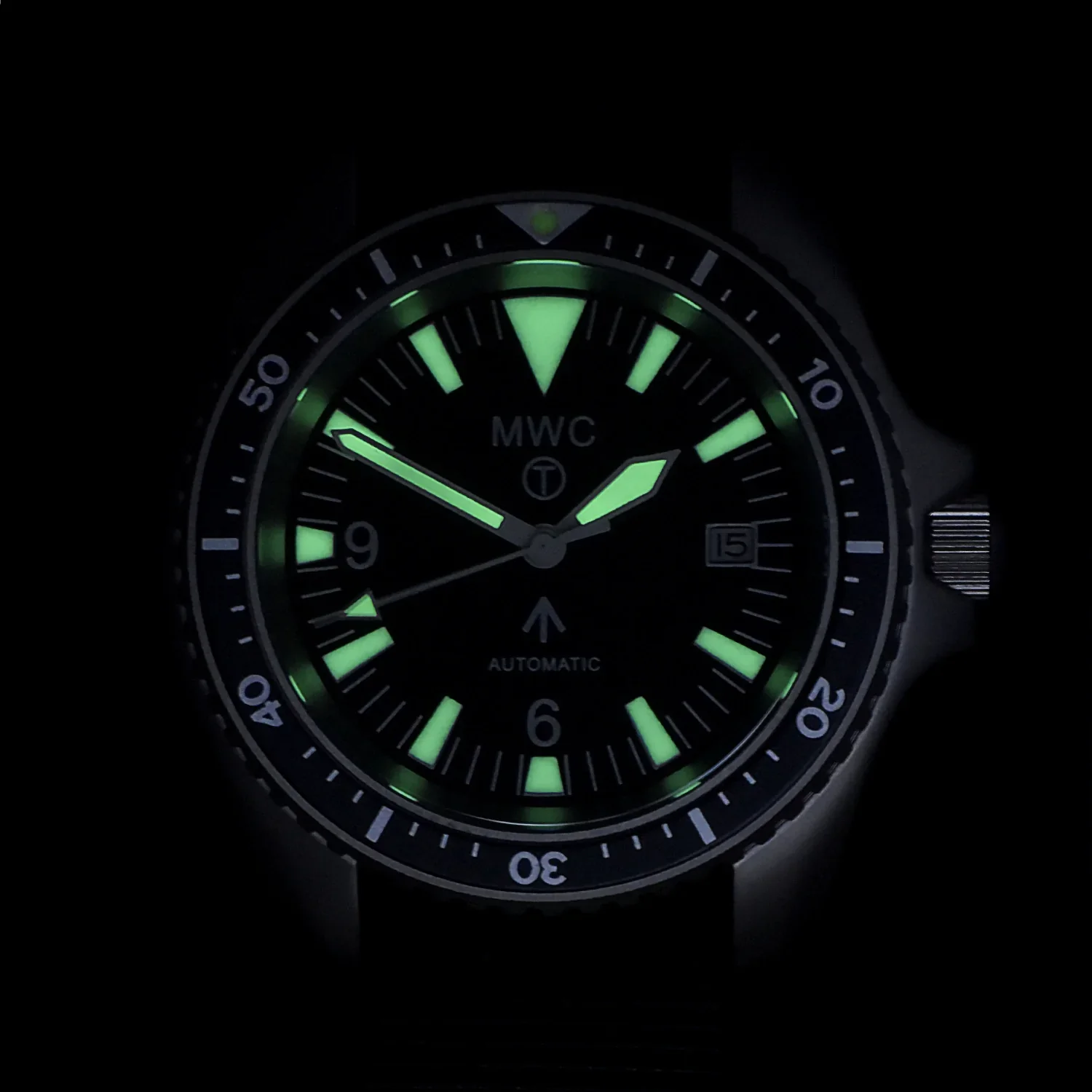 MWC 1999-2001 Pattern Automatic Military Divers Watch  - Retro Luminous Paint, Ceramic Bezel and Sapphire Crystal - Image 4