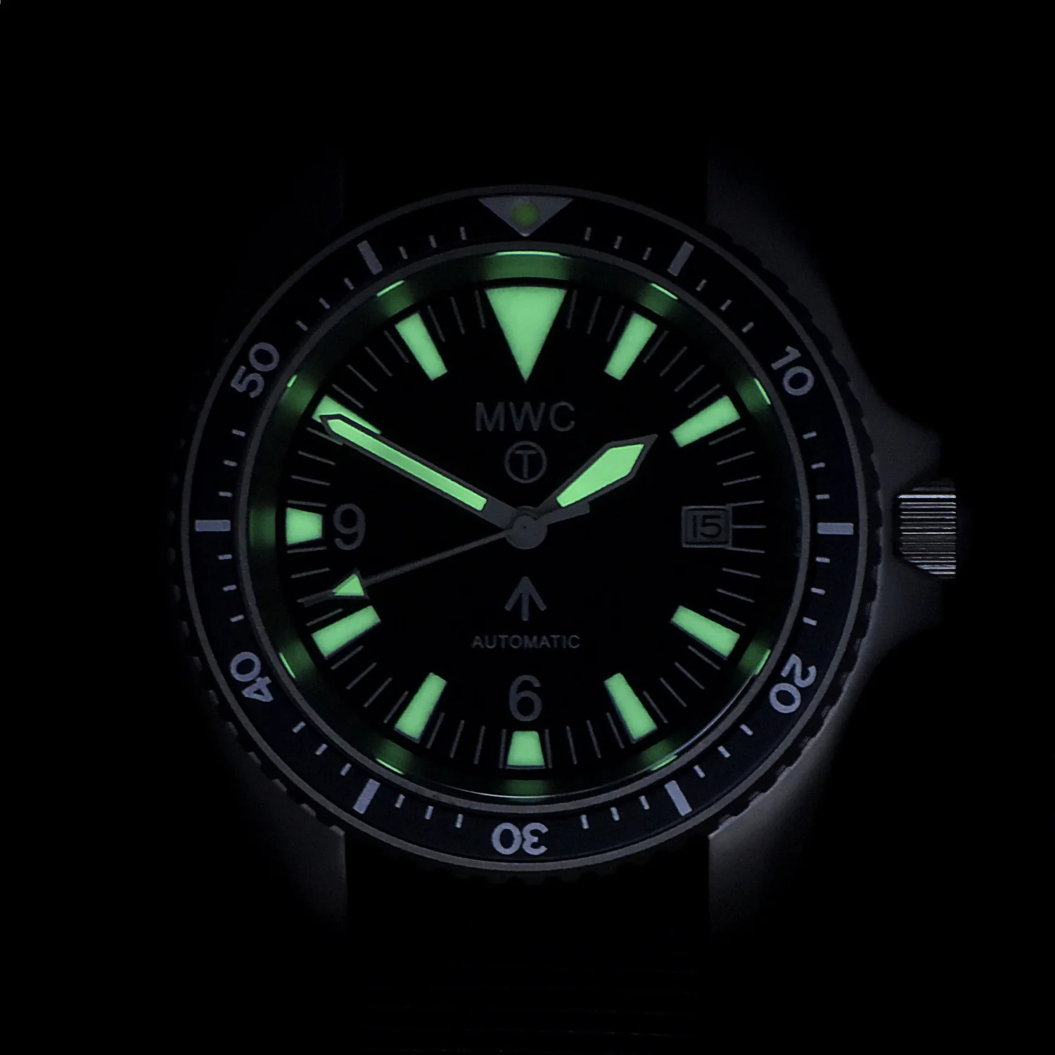 MWC 1999-2001 Pattern Automatic Military Divers Watch with Sapphire Crystal and 60 Hour Power Reserve - Image 4