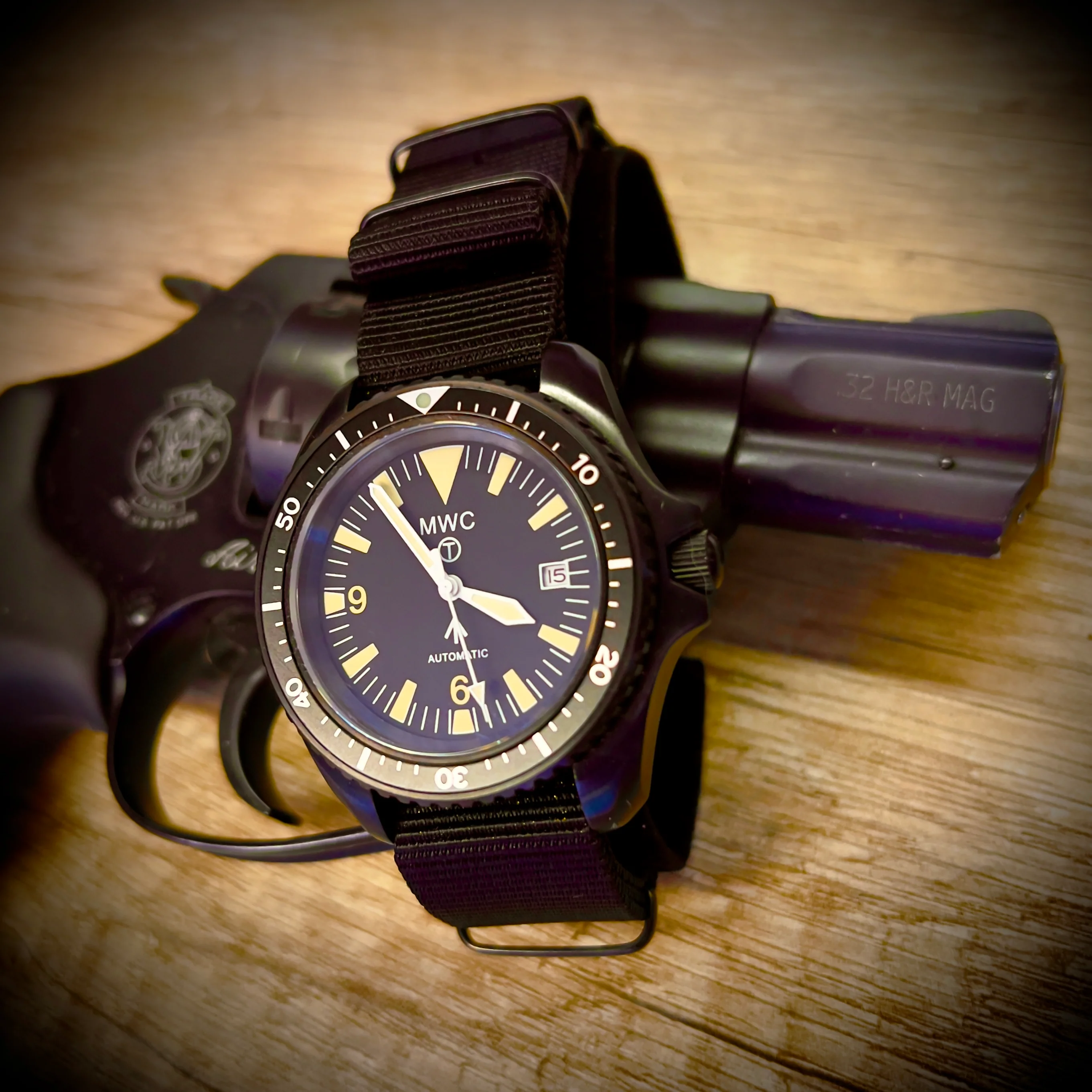 MWC 1999-2001 Pattern Black PVD Automatic Military Divers Watch with Retro Luminous Paint, Sapphire Crystal, 60 Hour Power Reserve - Image 11